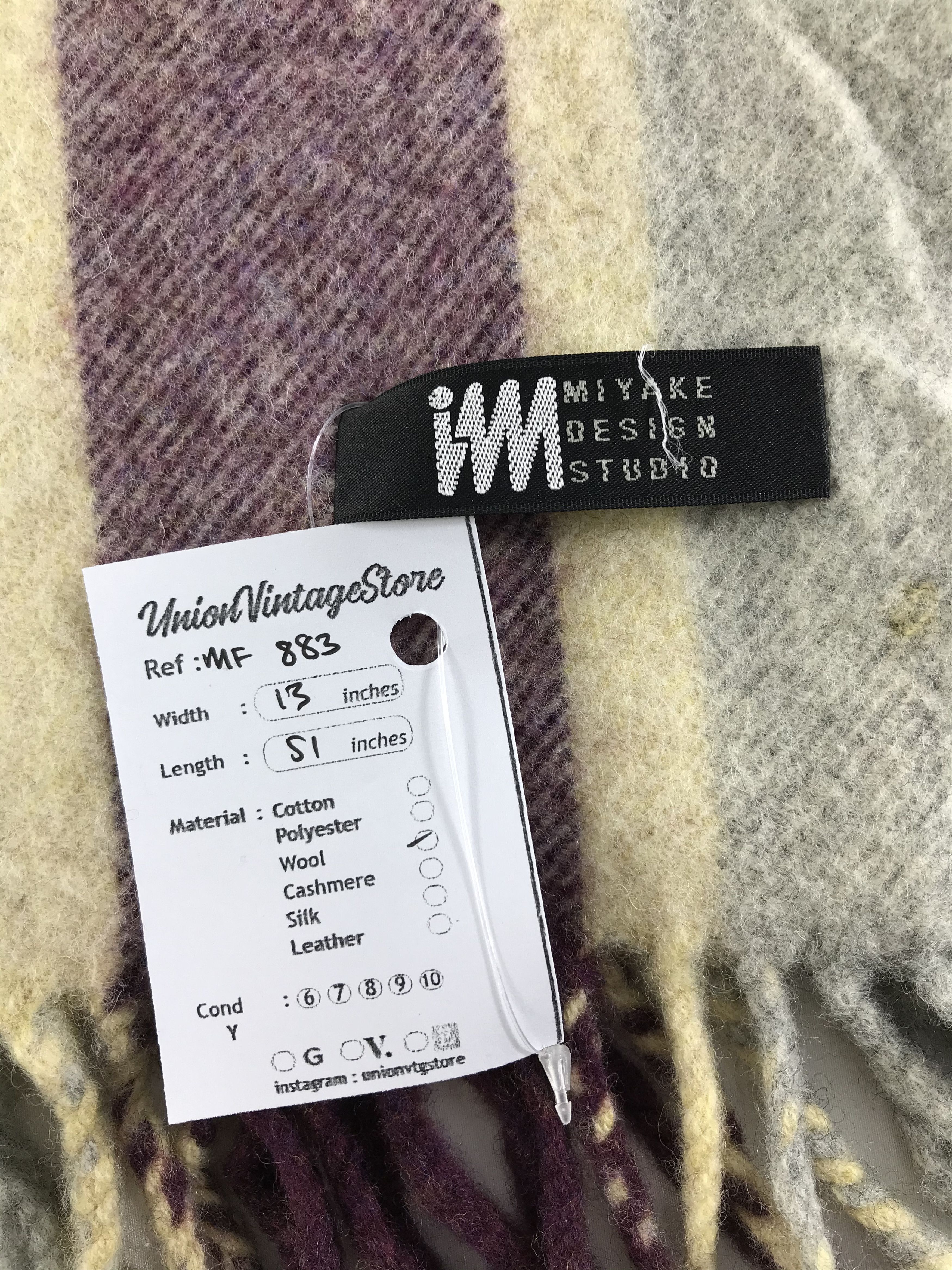 Issey Miyake Vintage Issey Miyake Scarf/Muffler/Neckwear MF883 Size ONE SIZE - 4 Thumbnail