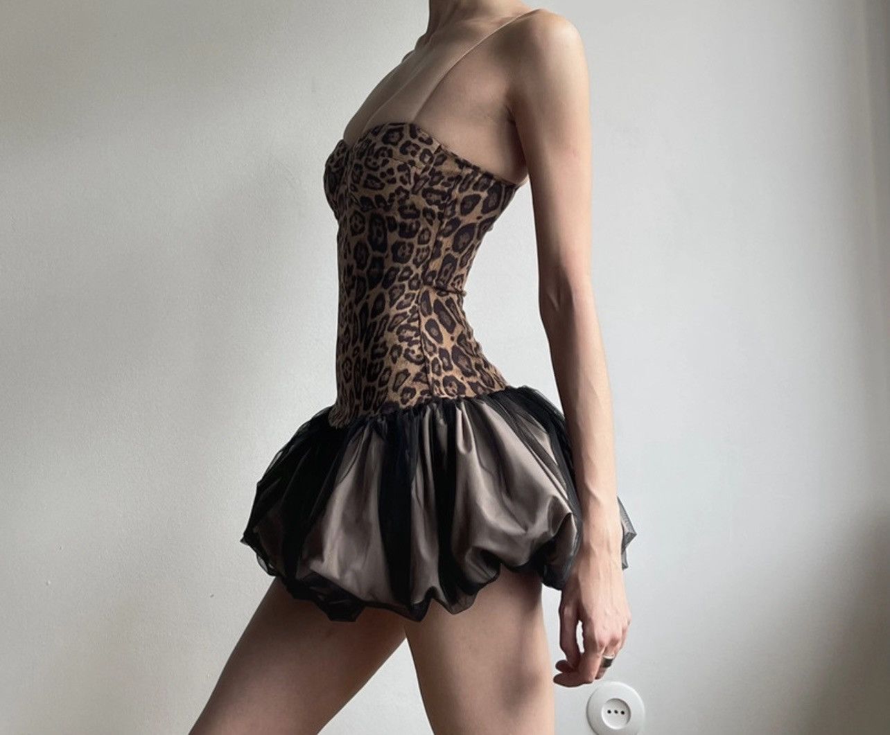 Other Leopard tutu dress with open shoulders glamor y2k ballerina Size S / US 4 / IT 40 - 5 Thumbnail