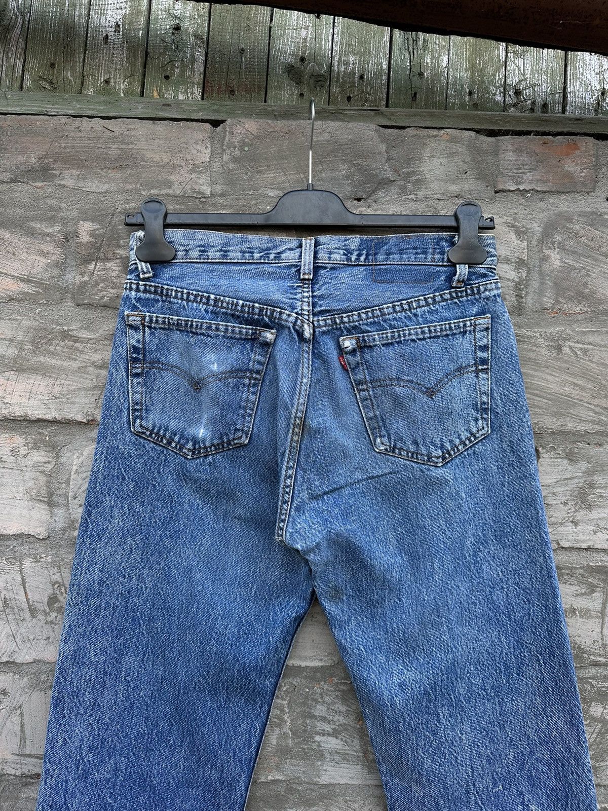 Levi's × Vintage 1970s Levi’s Women’s Distressed Hippy Jeans Pants Size 28" / US 6 / IT 42 - 8 Thumbnail