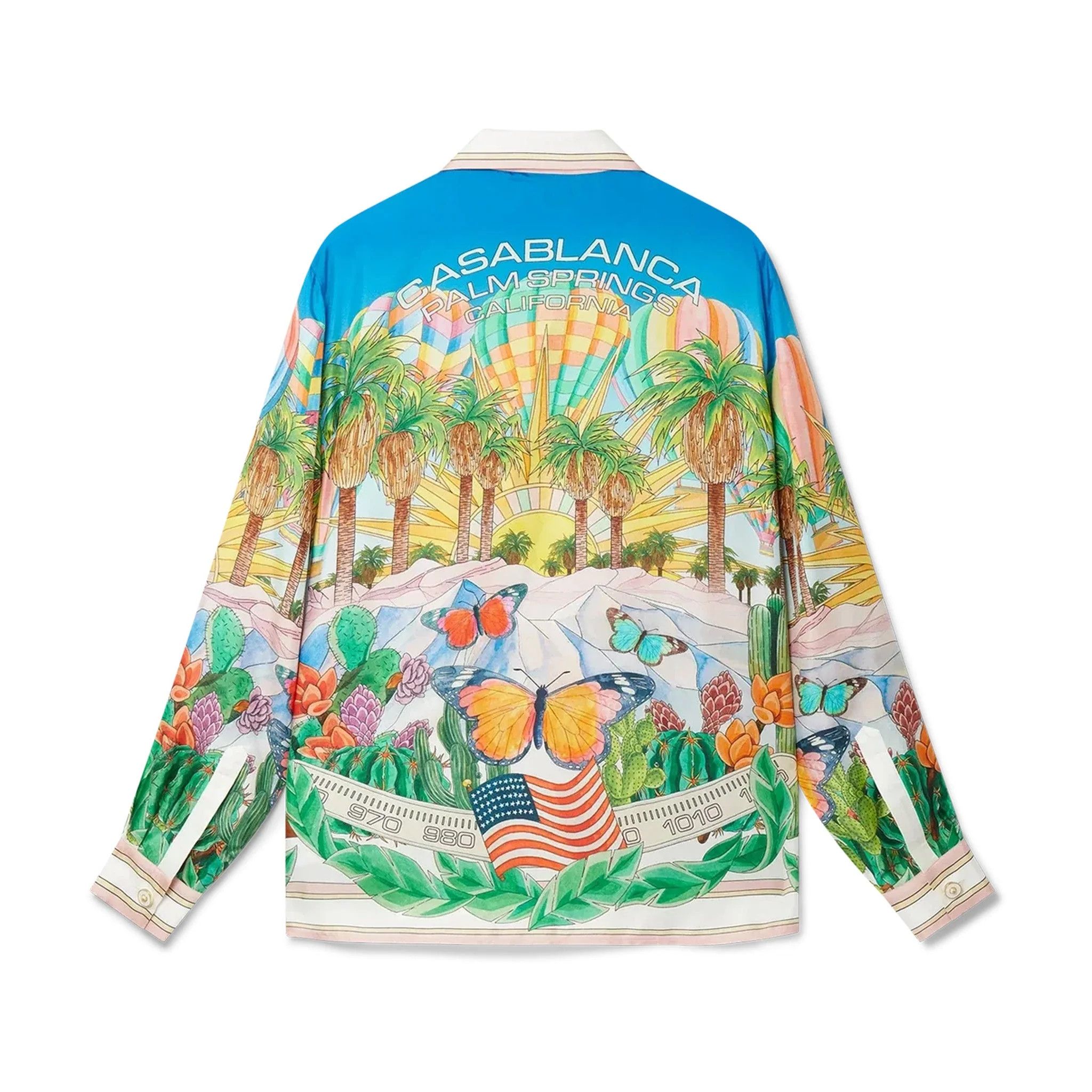 Casablanca o1mle0326 Long Sleeve Cuban Collar Shirt in Multicolor Size US M / EU 48-50 / 2 - 2 Thumbnail