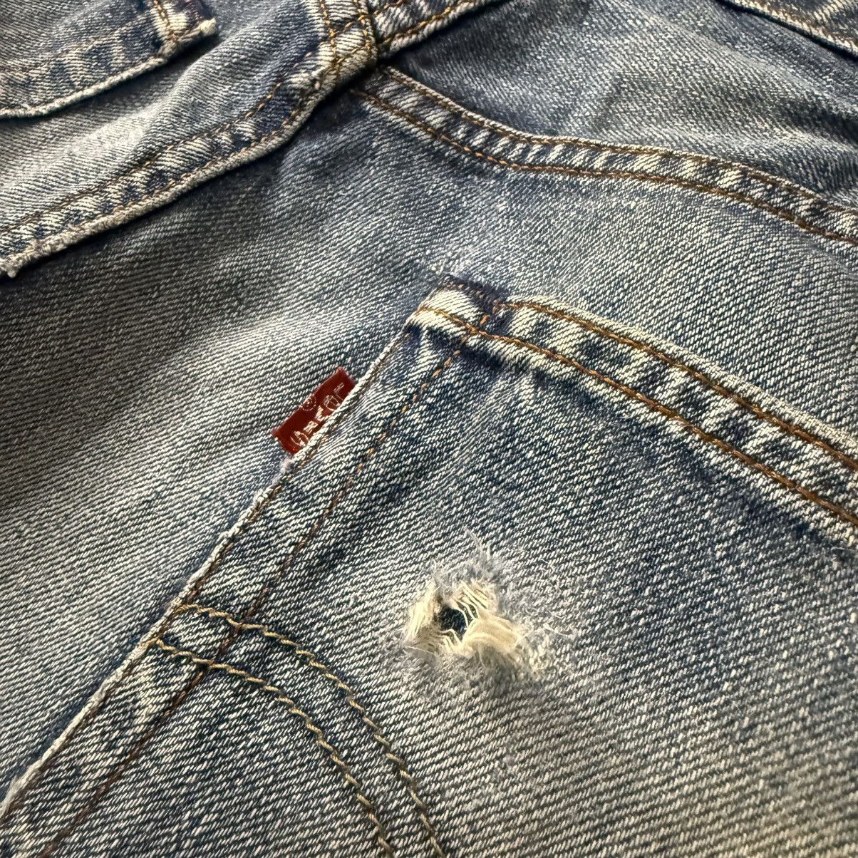 Engineered Garments × Levi's Vintage 90s Levis 504-B3 Distressed Faded Aging Denim USA Size US 34 / EU 50 - 10 Thumbnail