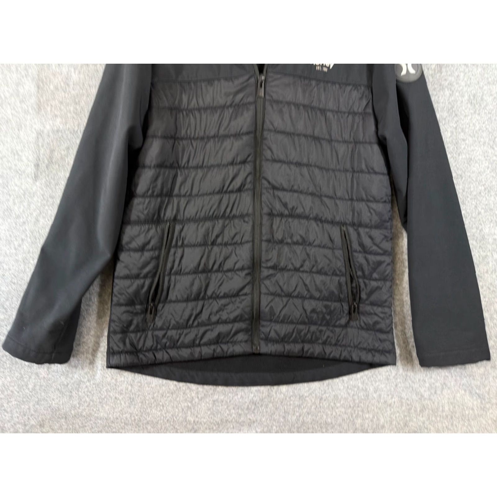 Hurley Hurley Puffer Hooded Jacket Mens M Black Softshell Lined Full Zip Stretch Logo Weathergear Jacket Size US M / EU 48-50 / 2 - 4 Thumbnail
