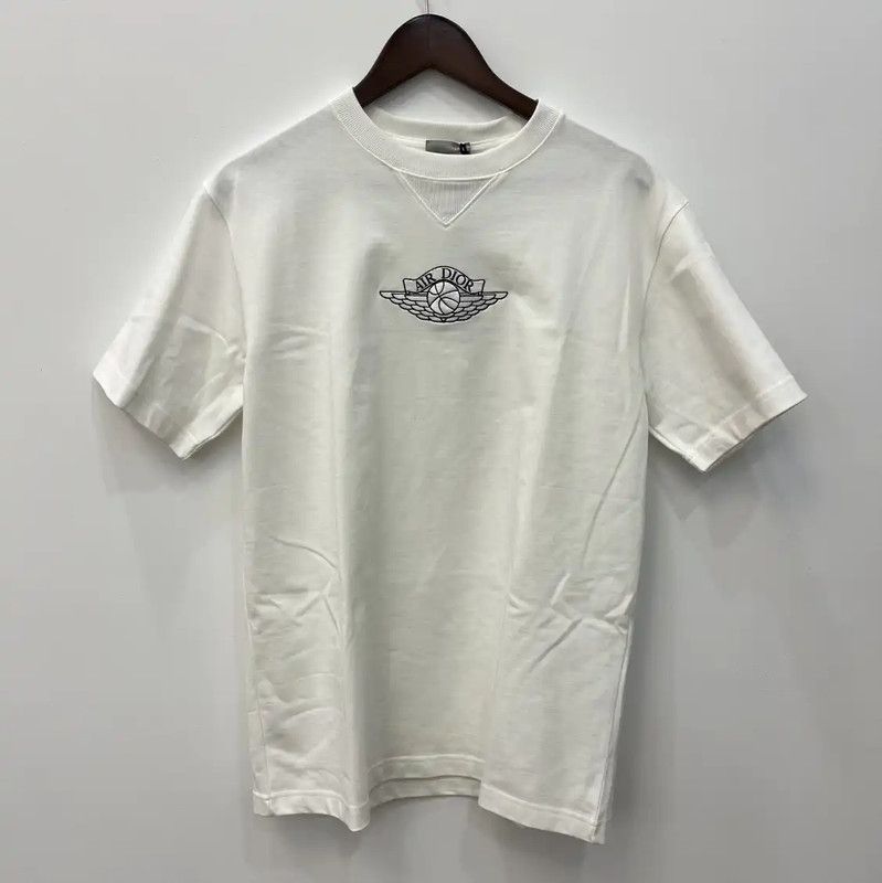 Dior Dior White Cotton Men's Summer T-shirt 0089 Size US S / EU 44-46 / 1 - 1 Thumbnail