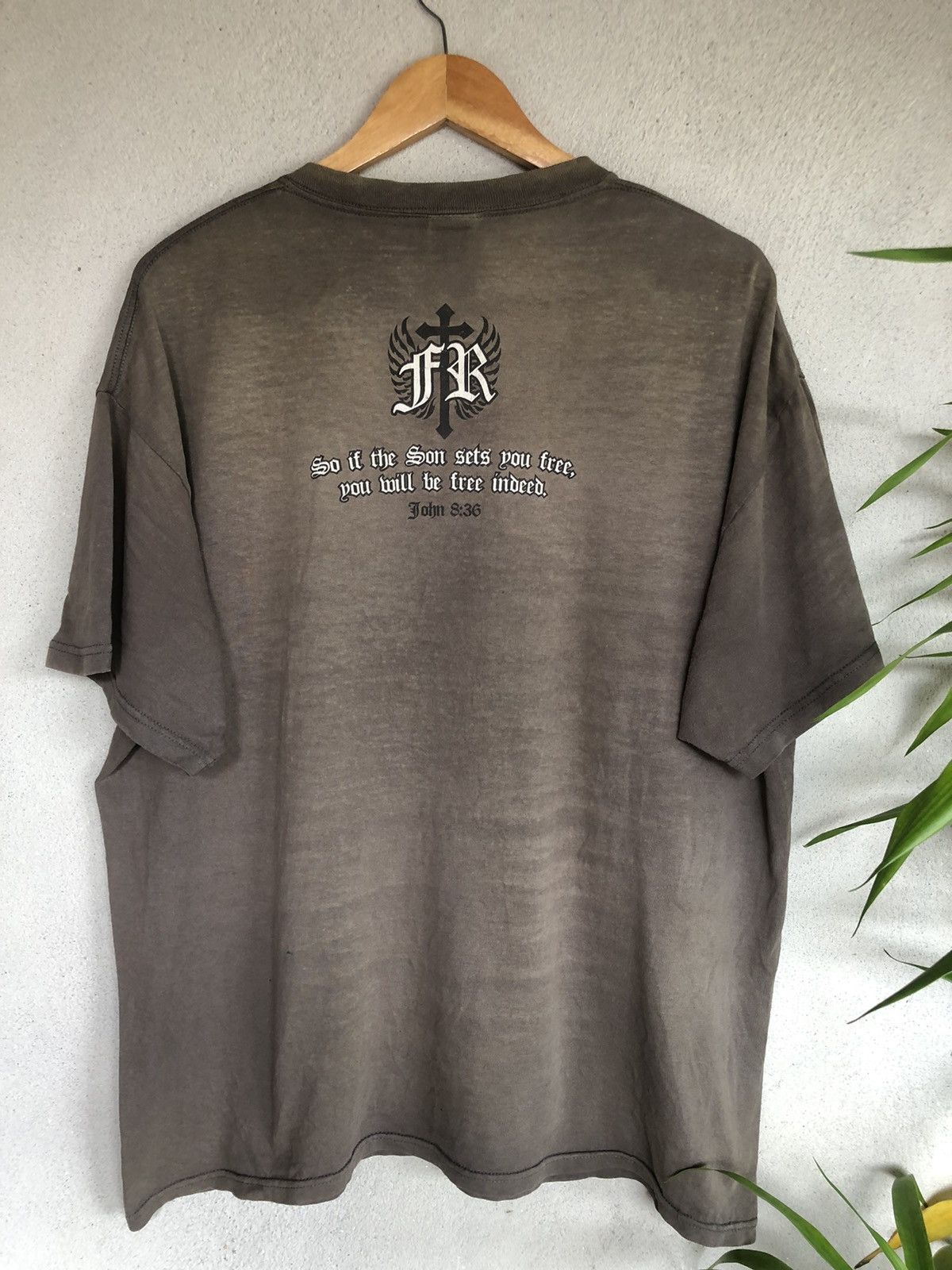 Affliction × Harley Davidson × Vintage Vintage Y2K Sunfaded Free Riders Motorcycle Club Tee Size US XL / EU 56 / 4 - 10 Thumbnail
