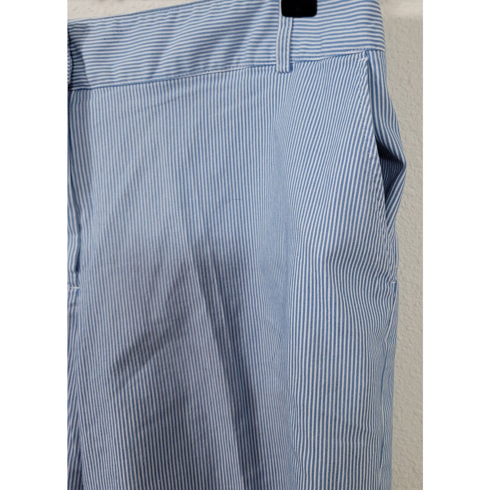 Other Briggs New York Blue White Striped Bermuda Shorts 18 Pockets Size 40" / US 18 - 6 Thumbnail