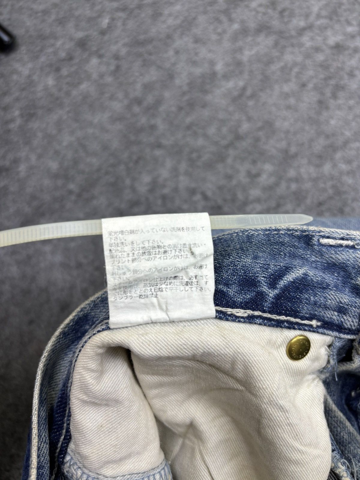 Japanese Brand 💥Denim Art💥Ego Tripping Heavy Distressed Denim F758 Size US 30 / EU 46 - 19 Thumbnail