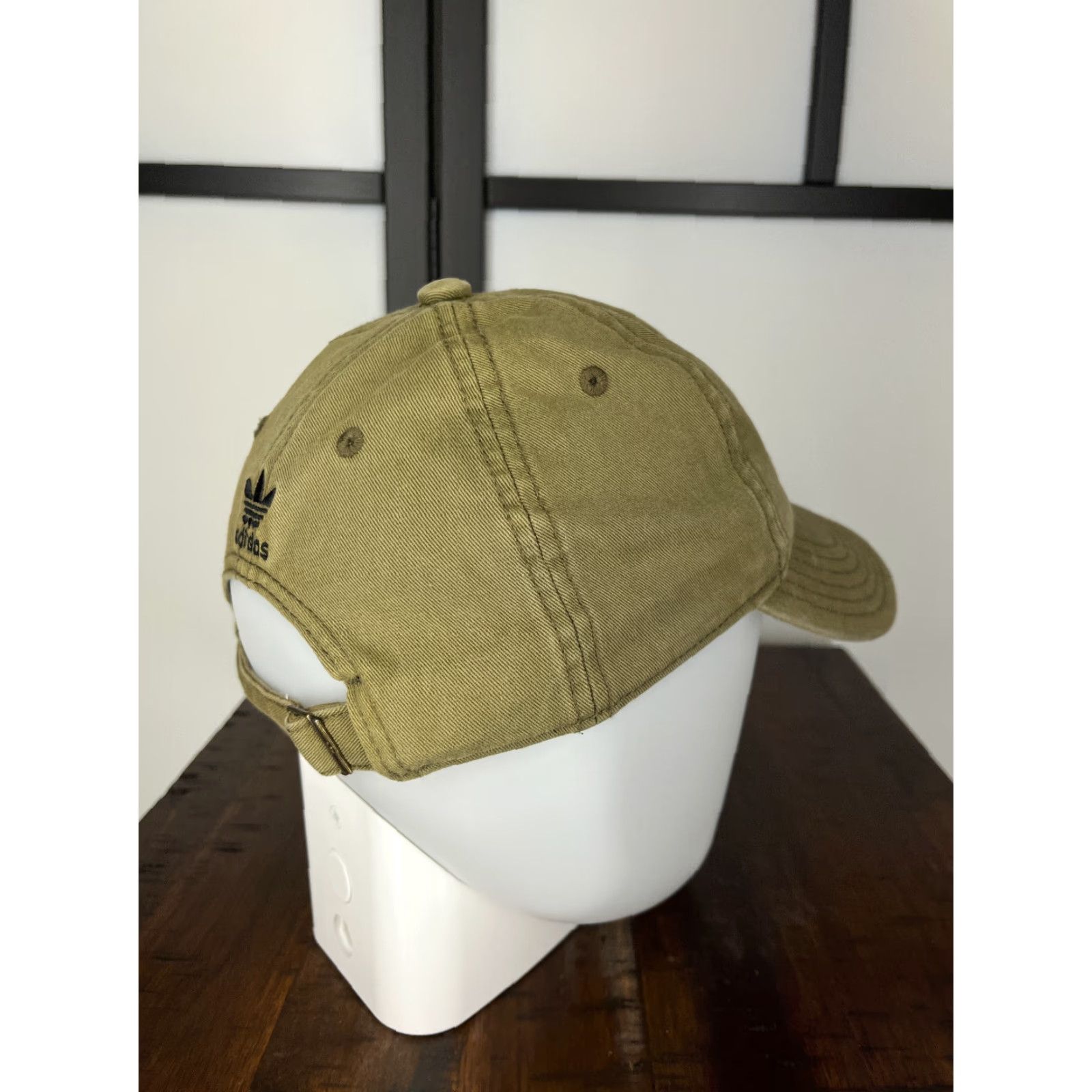 Adidas Adidas Hat Cap Strap Back Adult One Size Green 3 Stripes 100% Cotton Twill Size ONE SIZE - 7 Thumbnail