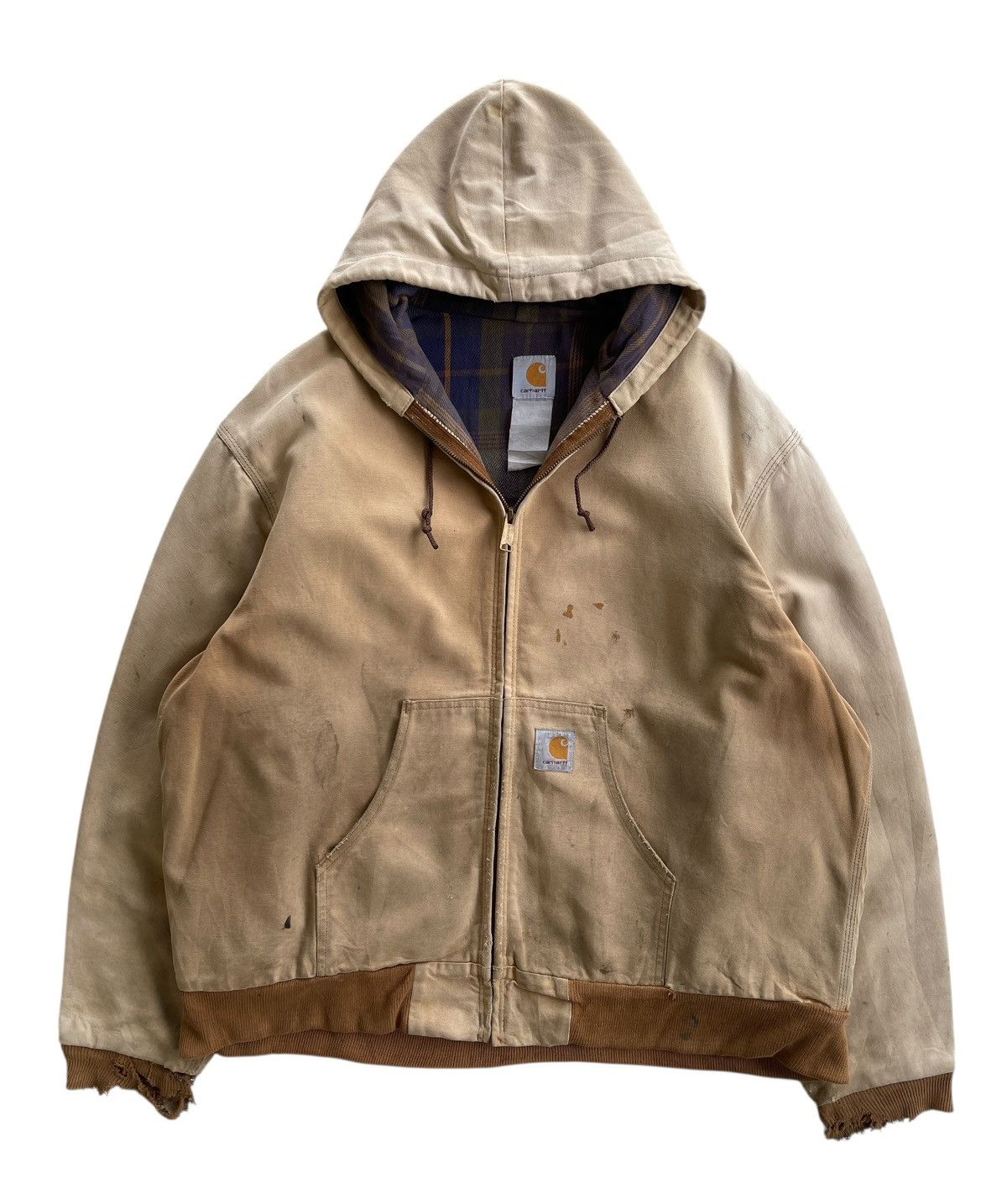 Carhartt Destroyed❗️Vintage 80s Carhartt Active Workwear Jacket Size US XXL / EU 58 / 5 - 3 Thumbnail