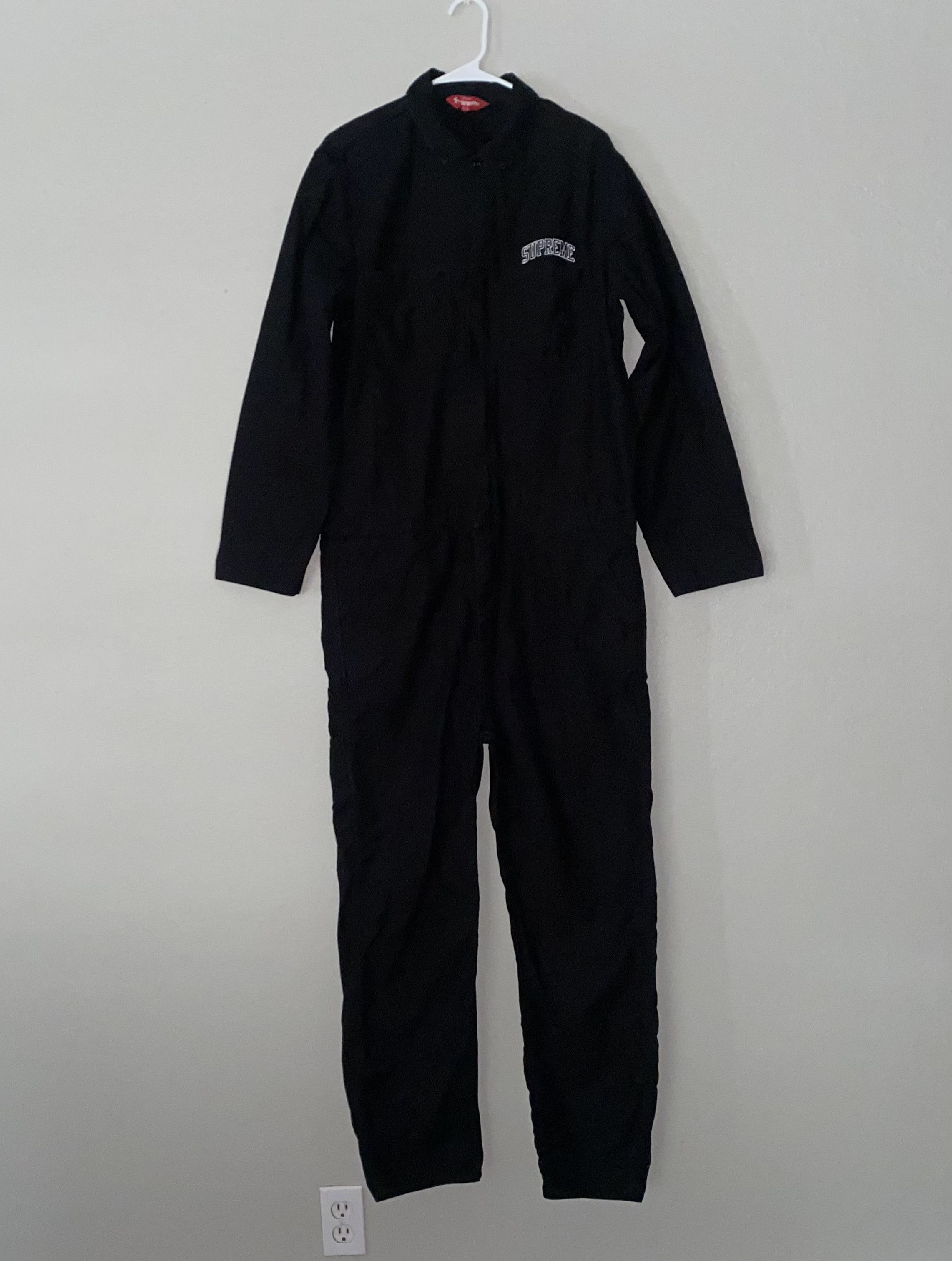 【Supreme Nike Cotton twill Overalls】 Supreme Nike Cotton Twill Overalls Black Men's - FW18 - US