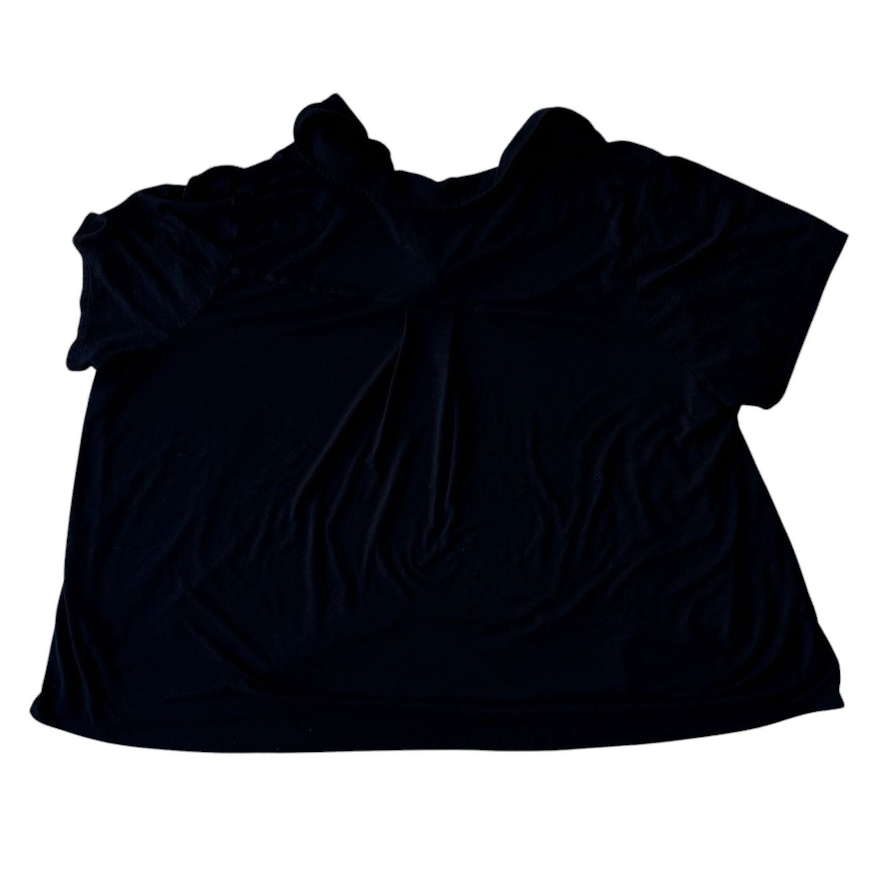 Designer J Jill Wearever Collection Top Womens 3X Black Pleaded Back Size 3XL / US 20-22 - 6 Thumbnail