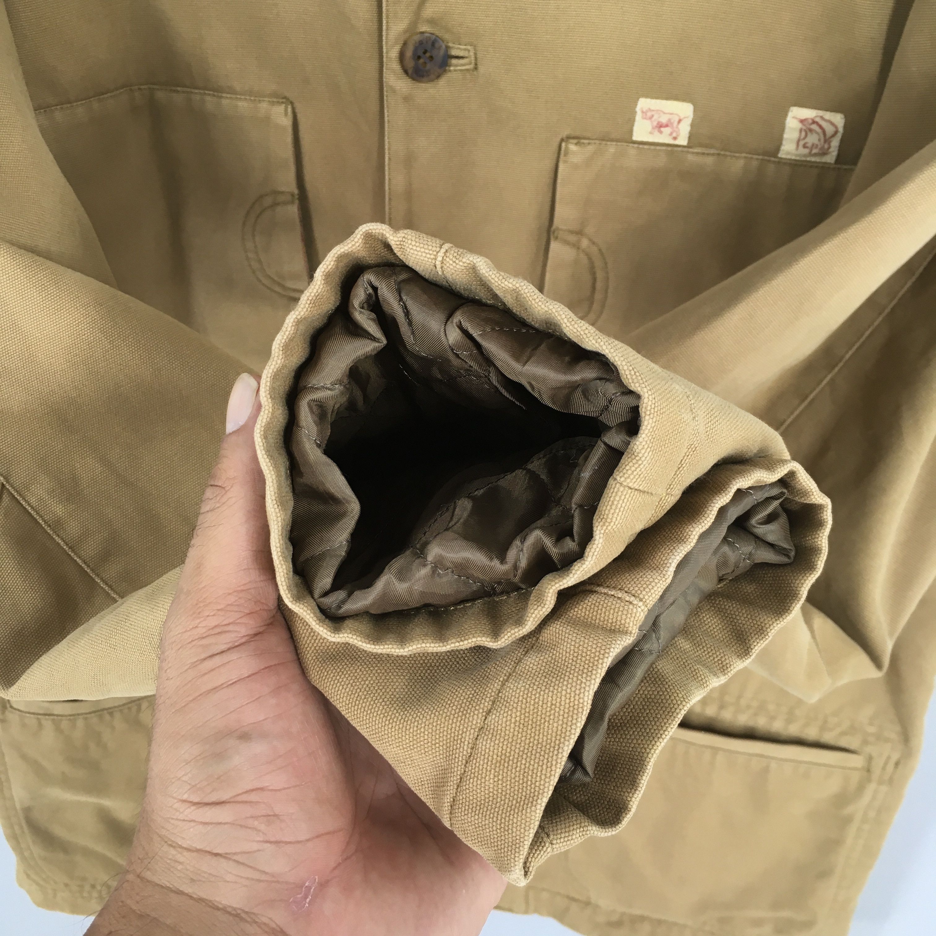 Vintage Vintage Papas Maniere De Heming Chore Workwear Denim Jacket Size US L / EU 52-54 / 3 - 6 Thumbnail