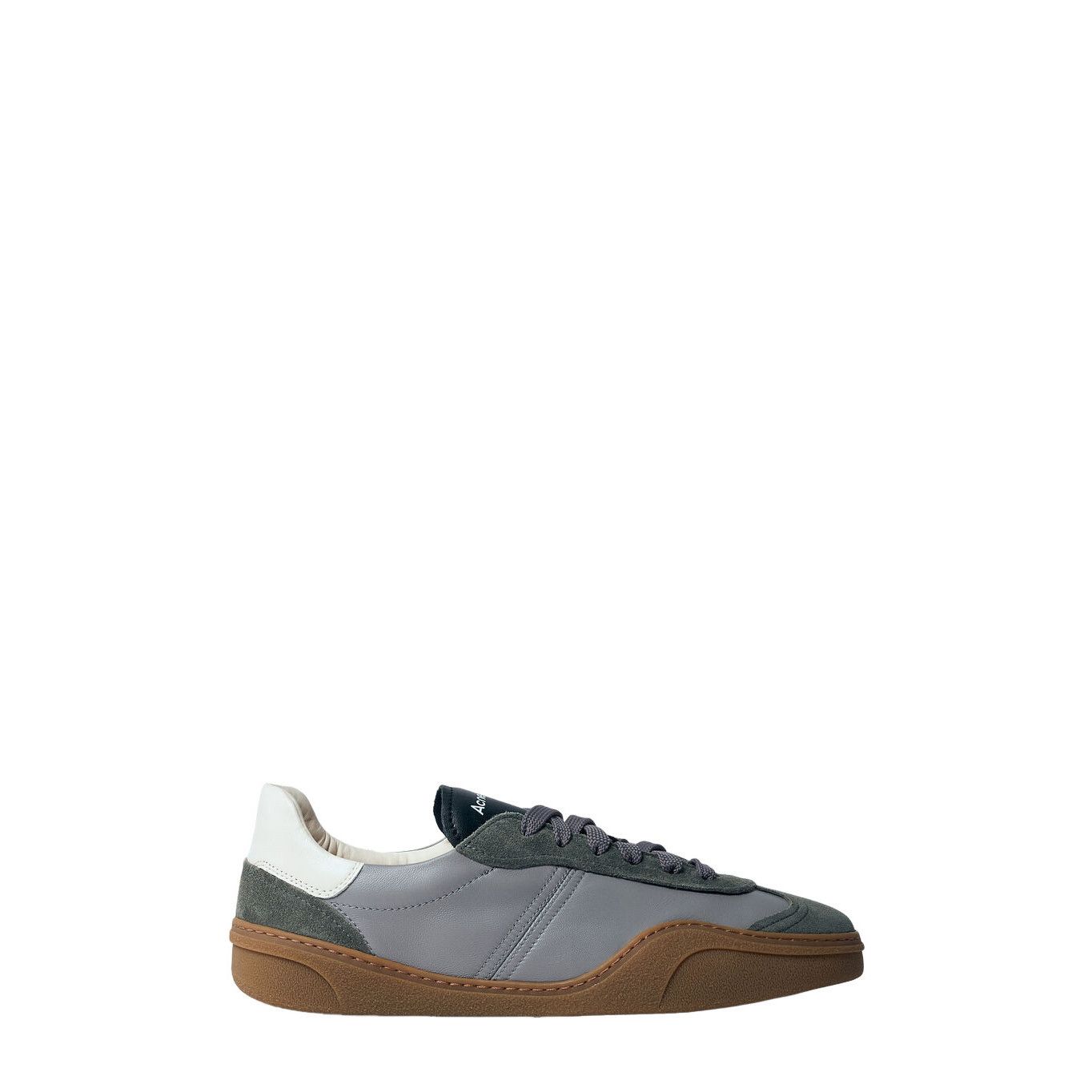 Acne Studios ACNE STUDIOS Bars Multi/Grey Leather Sneakers New (Men's siz Size US 8 / EU 41 - 1 Thumbnail