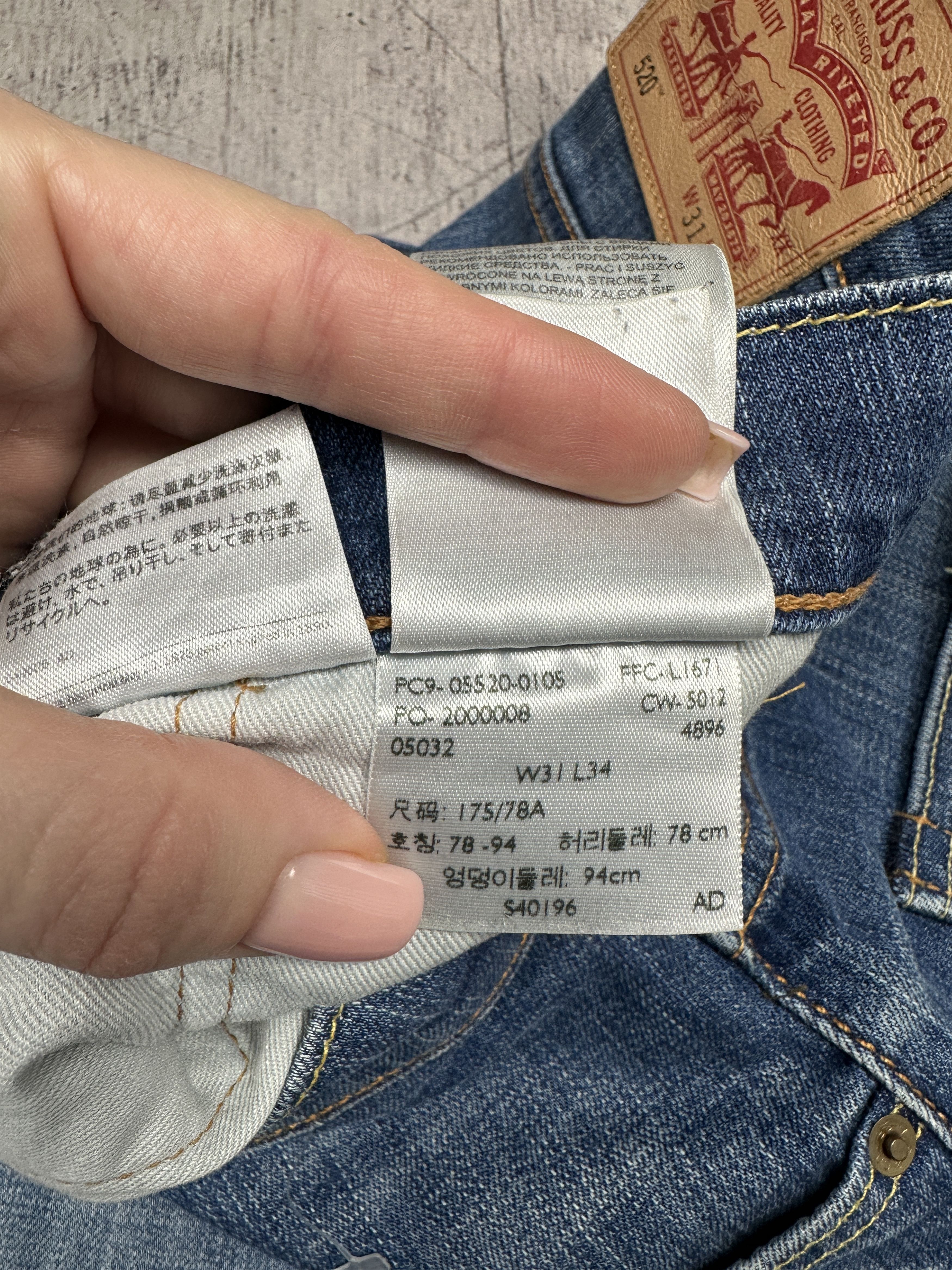 Levi's Levi's 520 Mens Denim Pants Jeans Size 31 x 34 Size US 31 - 10 Thumbnail