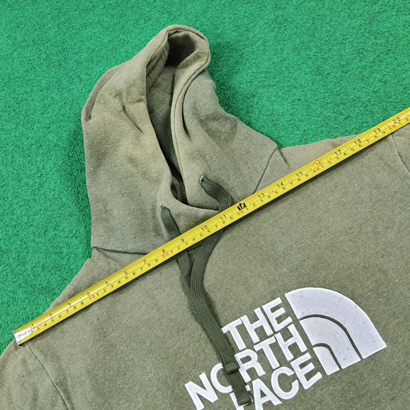 The North Face Vintage The North Face Hoodie Speckled Olice Green C288N23 Size US L / EU 52-54 / 3 - 8 Thumbnail