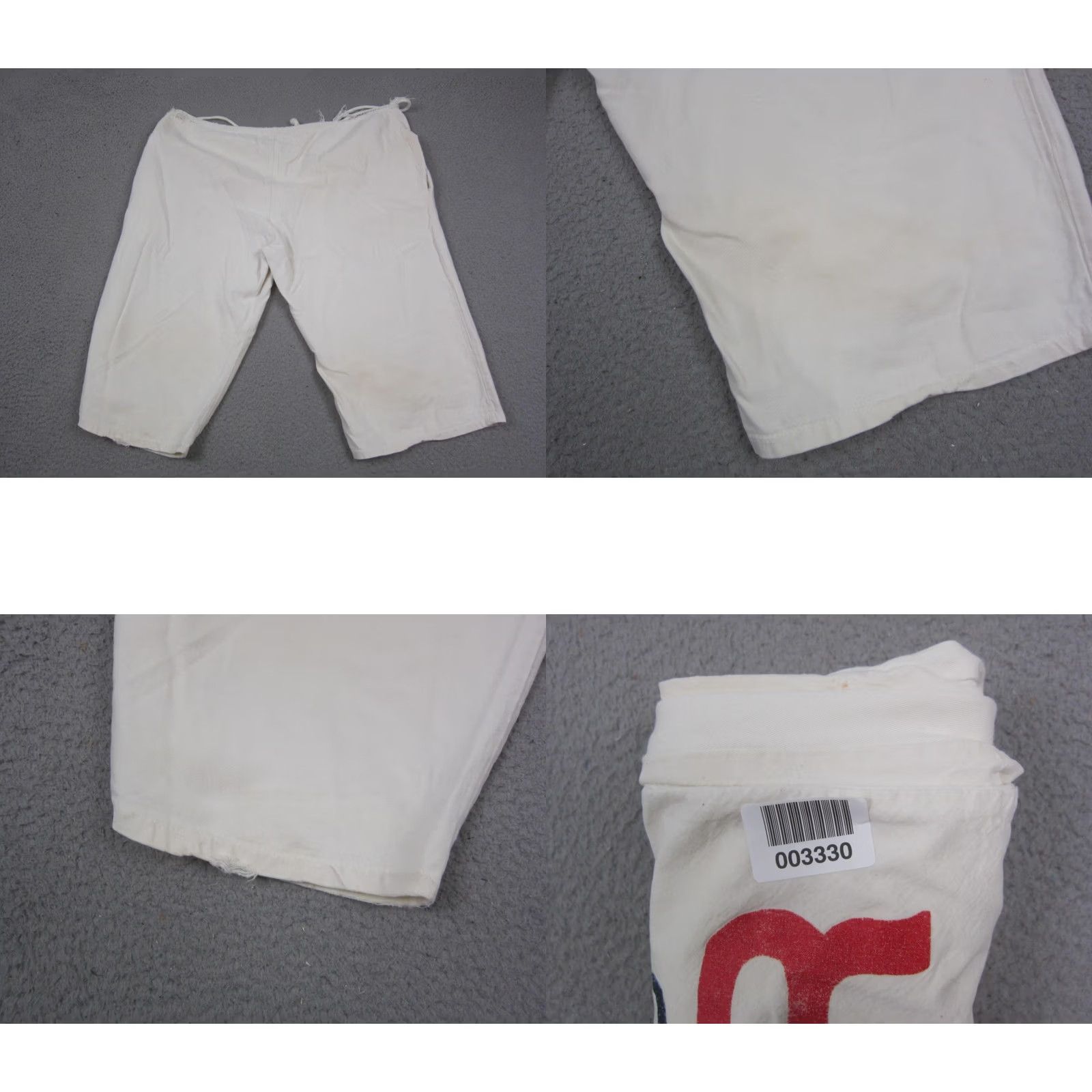 Vintage Vintage USSR Tobacco Shorts Mens One Size White Red Bison Rice Sack 70s Size US 35 - 10 Thumbnail