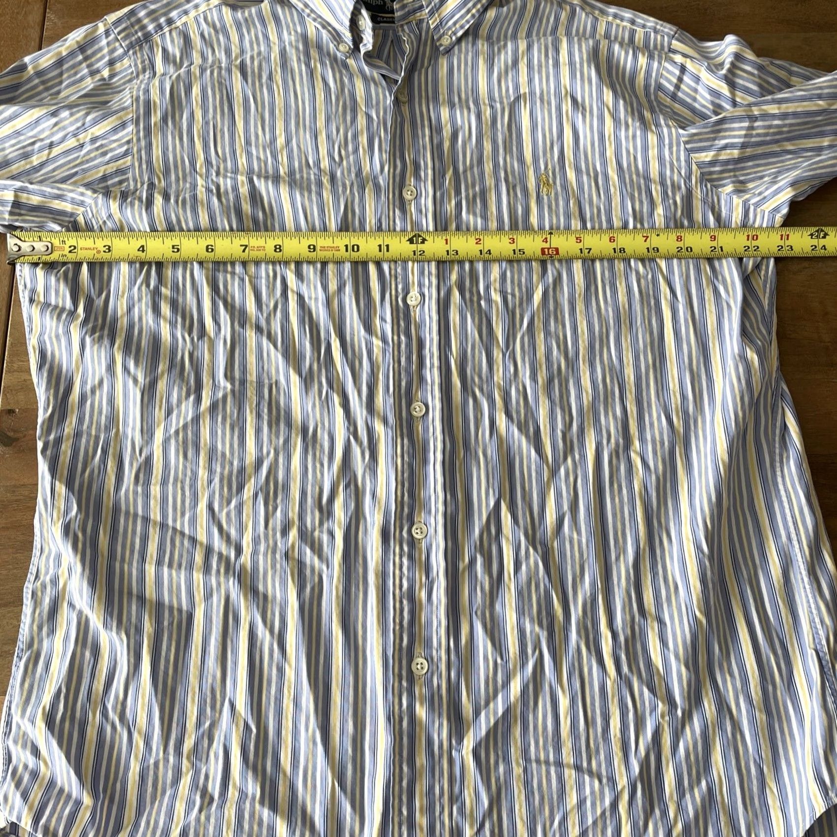 Ralph Lauren Ralph Lauren Mens Button-Down Shirt Striped Long Sleeve 15.5 34/35 Multicolor Cotton Logo Size US L / EU 52-54 / 3 - 8 Thumbnail