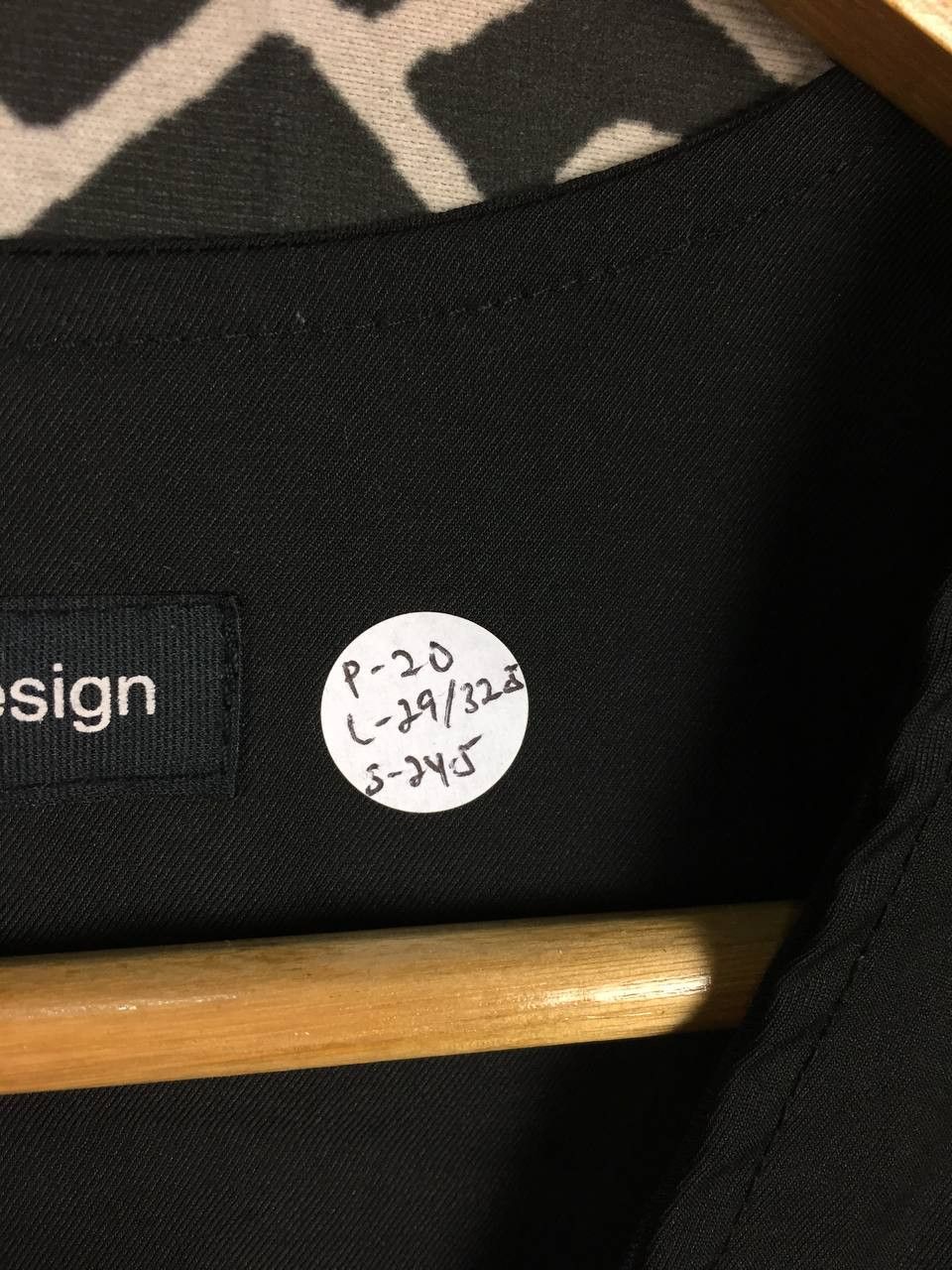 semanticdesign Semanticdesign Avant-Garde Black Collarless Button Shirt Size US L / EU 52-54 / 3 - 13 Thumbnail