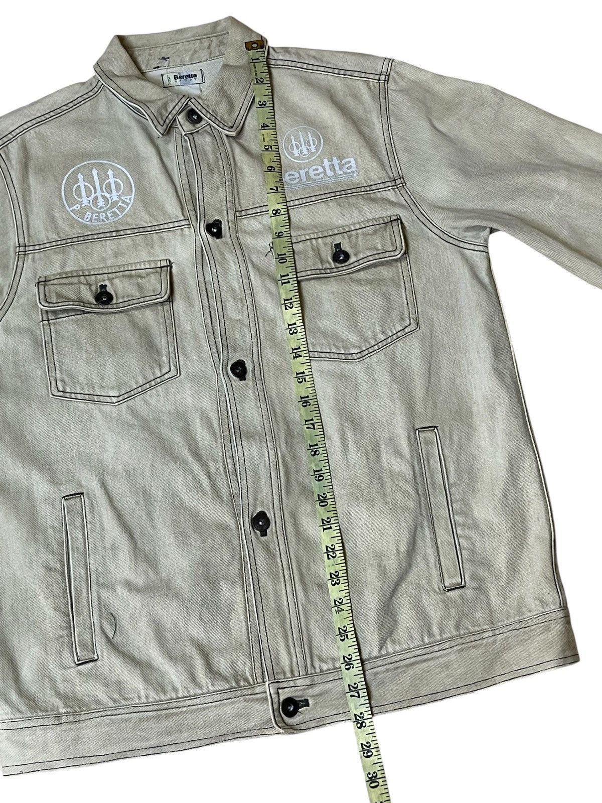 Beretta VINTAGE BERETTA BIG PRINTED TRUCKER DENIM JACKET Size US M / EU 48-50 / 2 - 15 Thumbnail