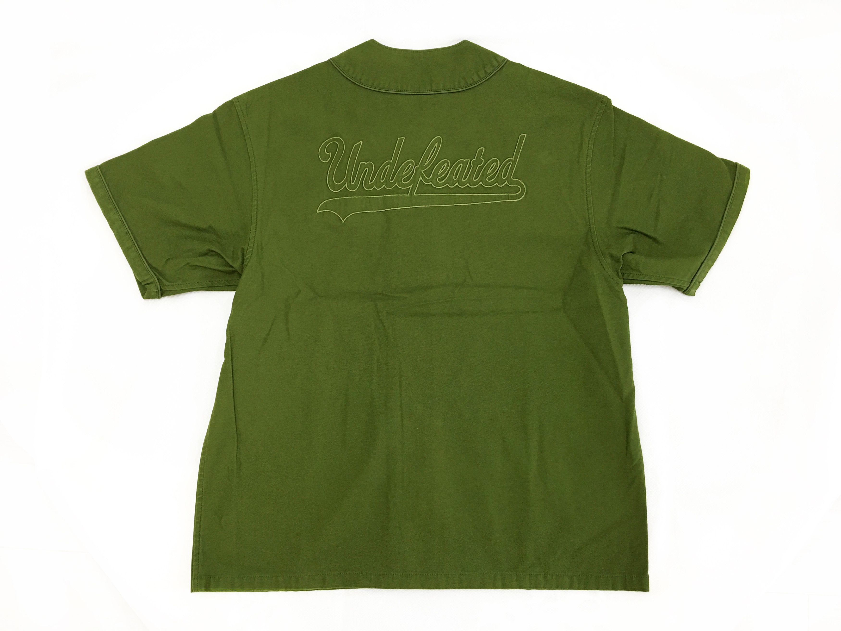 Undefeated Undefeated 5 Strike Sateen Baseball Jersey Large Olive Drab Size US L / EU 52-54 / 3 - 2 Thumbnail