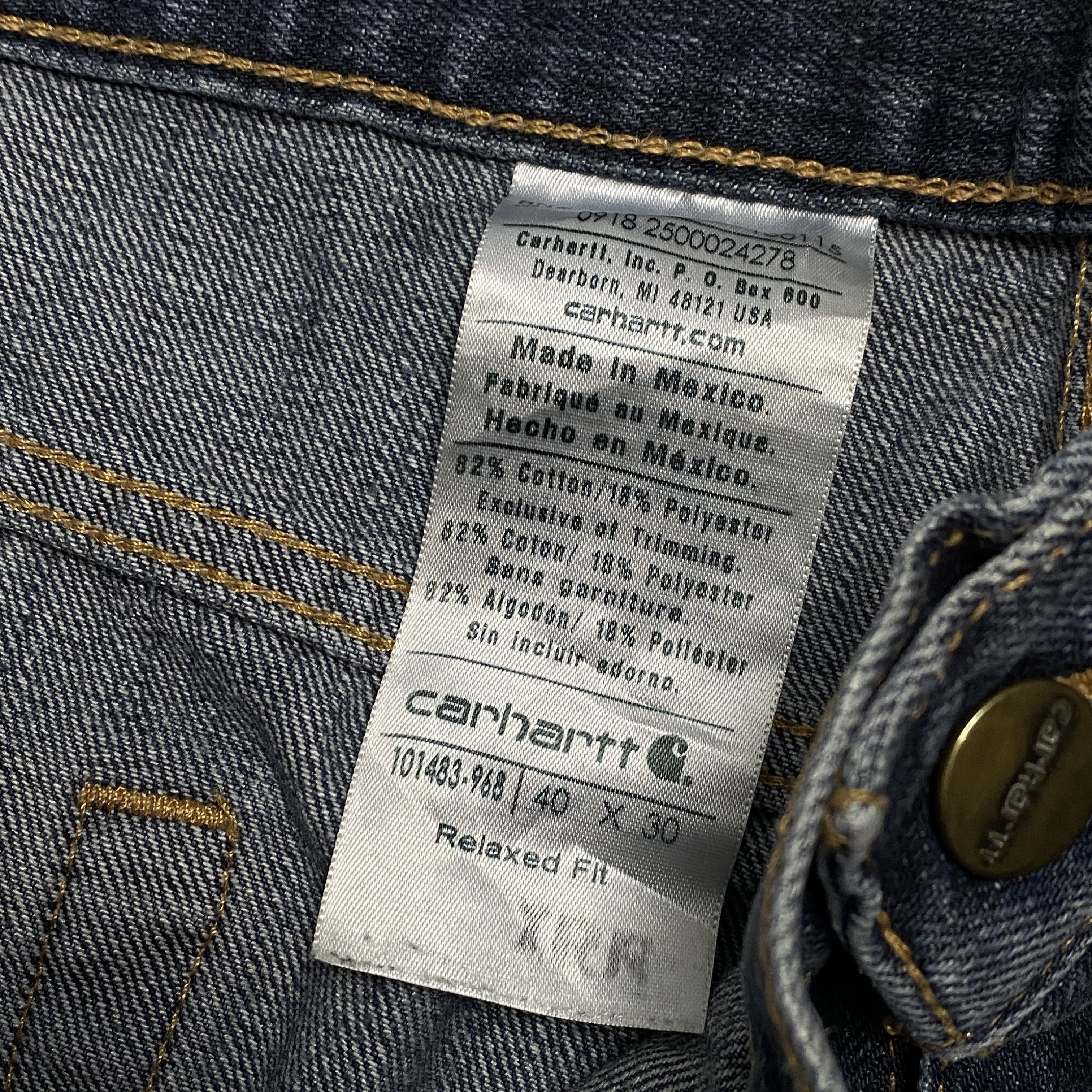 Carhartt × Rap Tees × Vintage Carharrt workwear baggy jeans - W40 Size US 40 / EU 56 - 5 Thumbnail