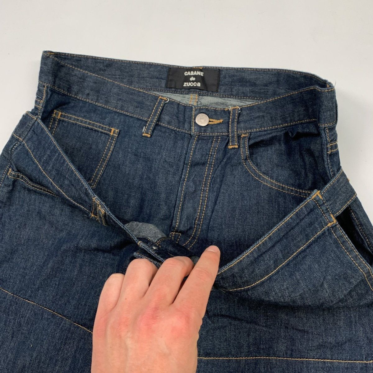 CABANE de ZUCCa Double Waist Jeans Size US 30 / EU 46 - 3 Thumbnail