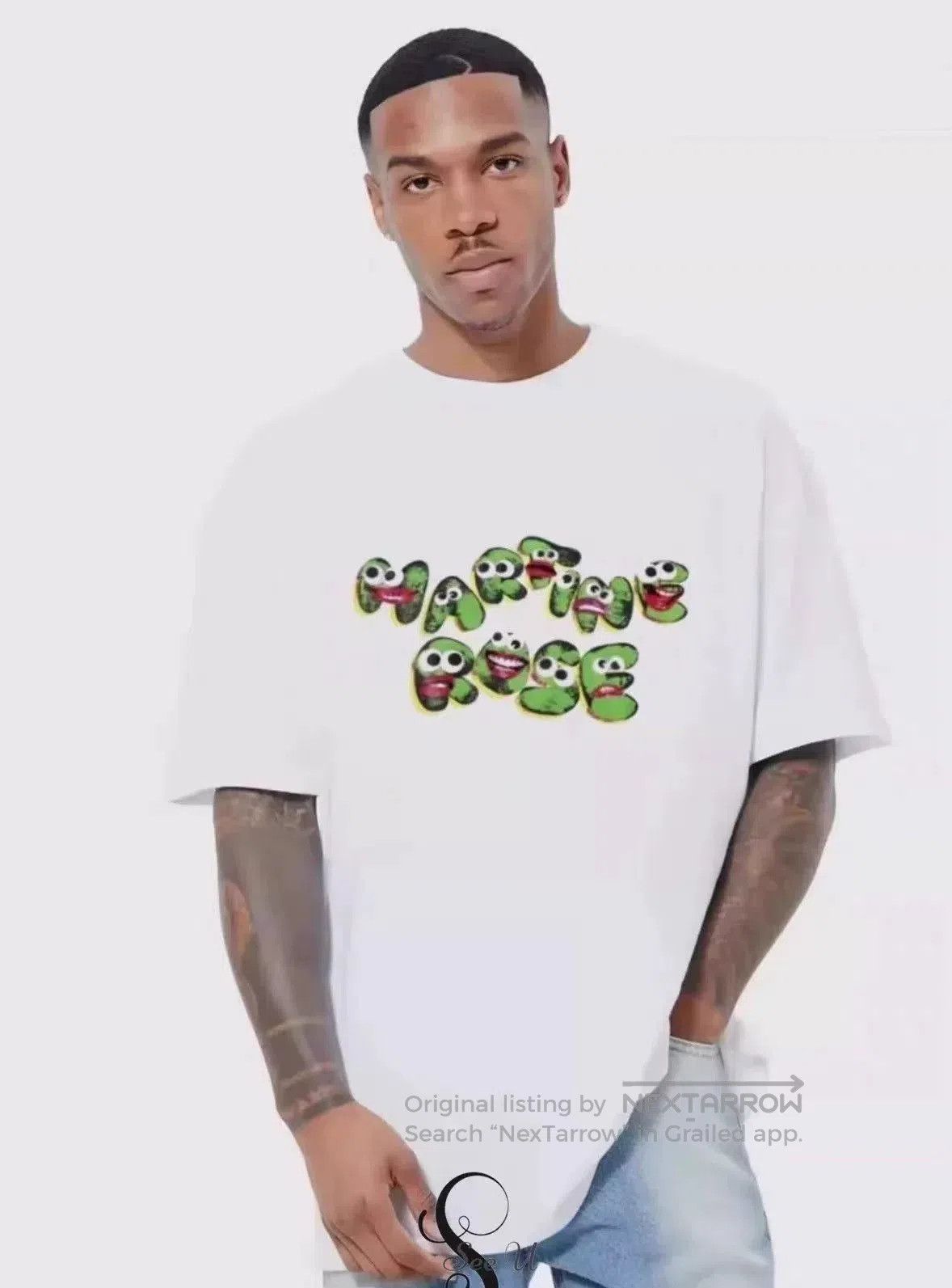 Martine Rose Martine Rose Frog Print Oversize T-Shirt. Size US M / EU 48-50 / 2 - 9 Thumbnail