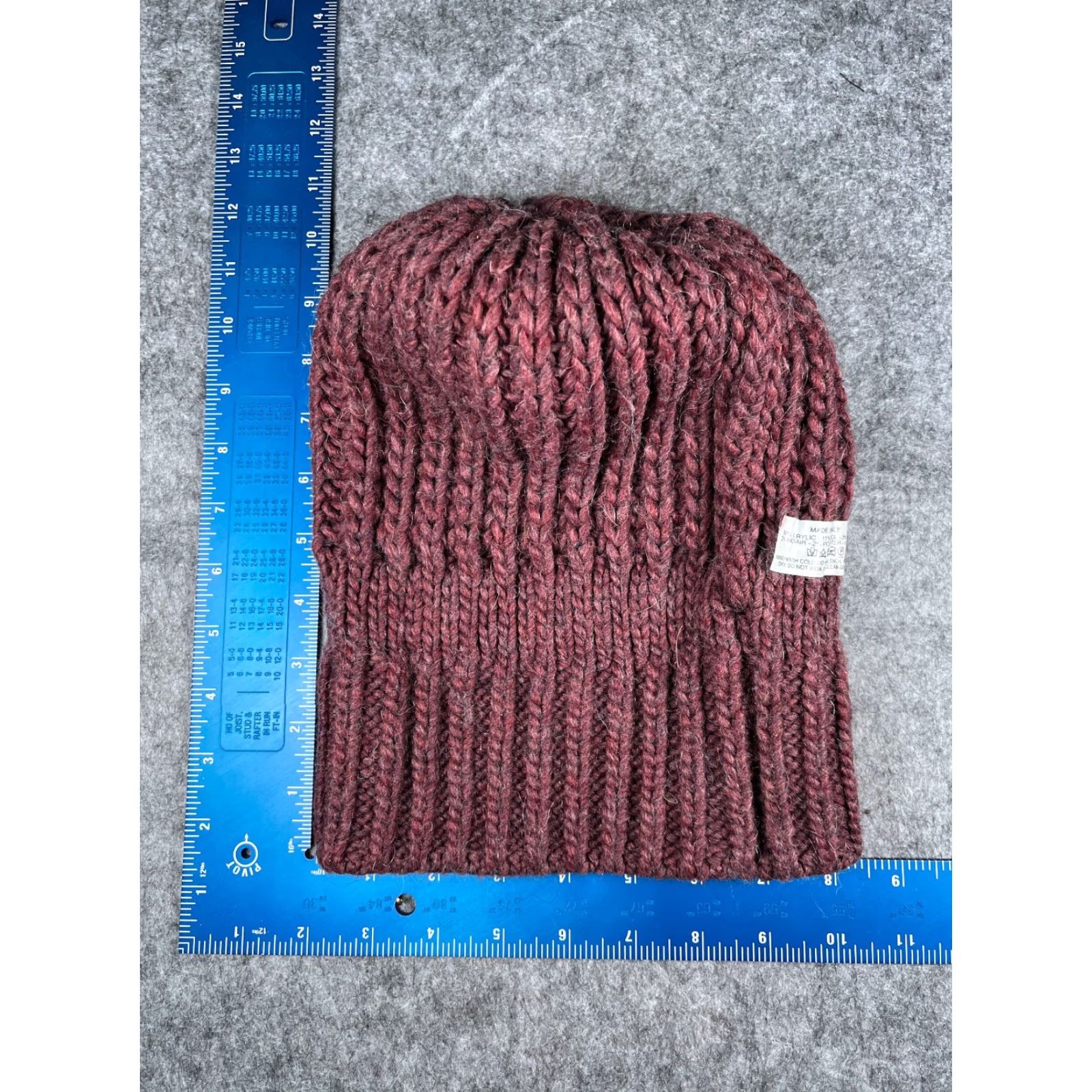 Vintage Ross BeanieToque One Size Purple Knit Wool Blend Adult Hats Mens Size ONE SIZE - 6 Thumbnail