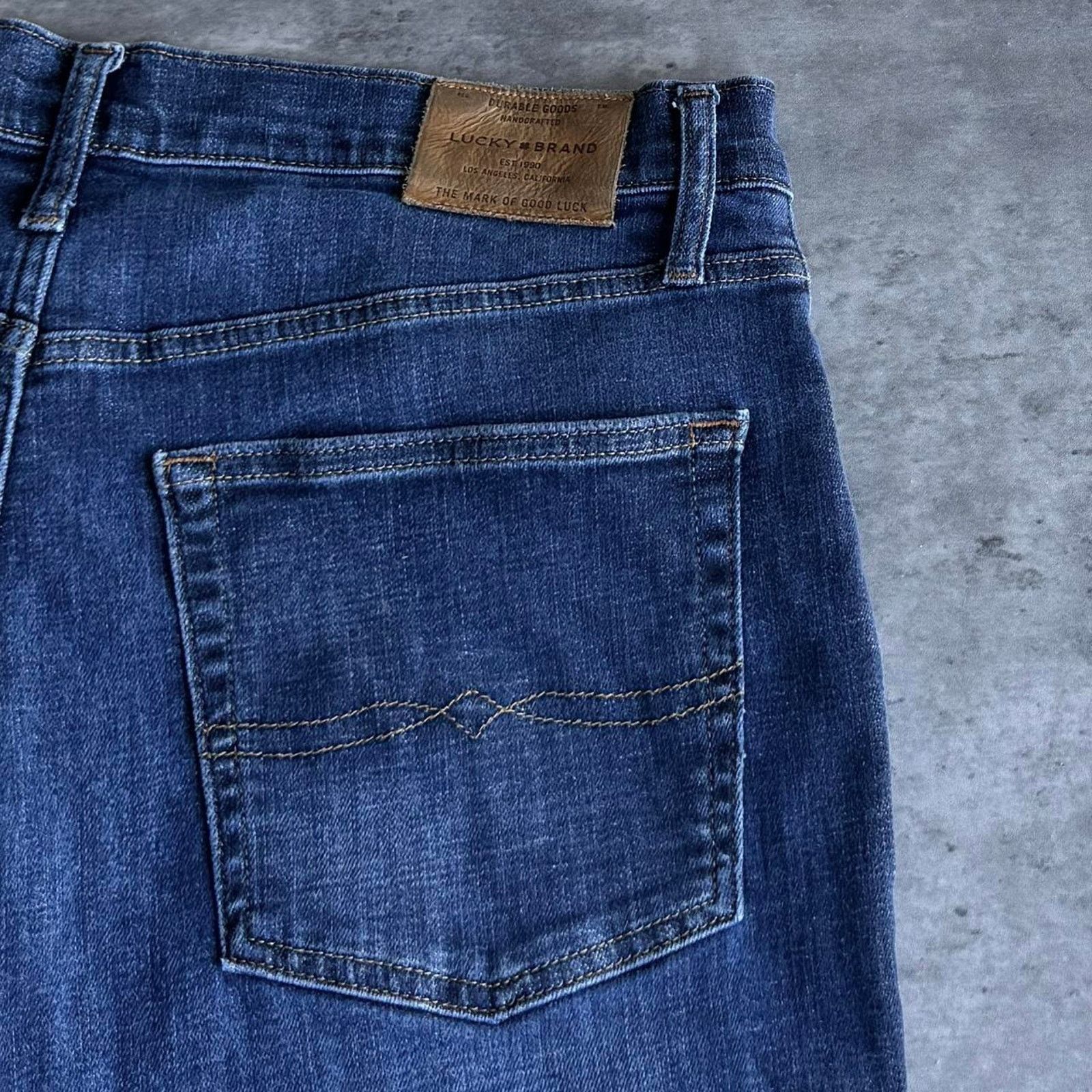 Japanese Brand × Lucky Brand × Vintage Vintage Y2K Lucky Brand Baggy Grunge Opium Embroidered Jeans Size US 36 / EU 52 - 3 Thumbnail