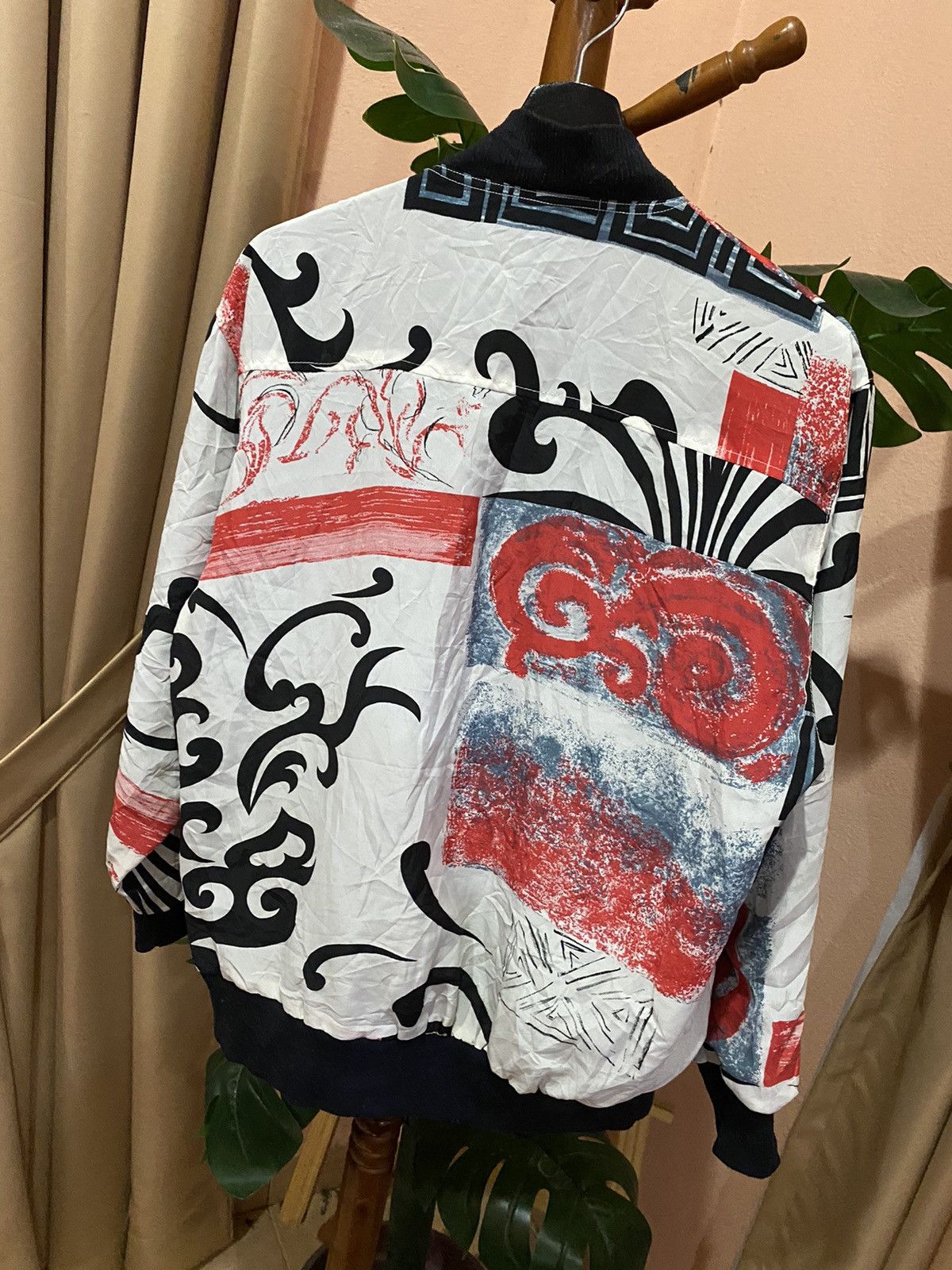 Other Reversible Abstract Print Bomber Jacket - Modern Streetwear Size US L / EU 52-54 / 3 - 8 Thumbnail