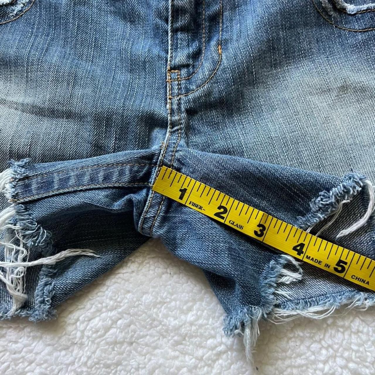 American Eagle Outfitters 2000s American Eagle cut off blue jean shorts Size 34" / US 12 / IT 48 - 5 Thumbnail