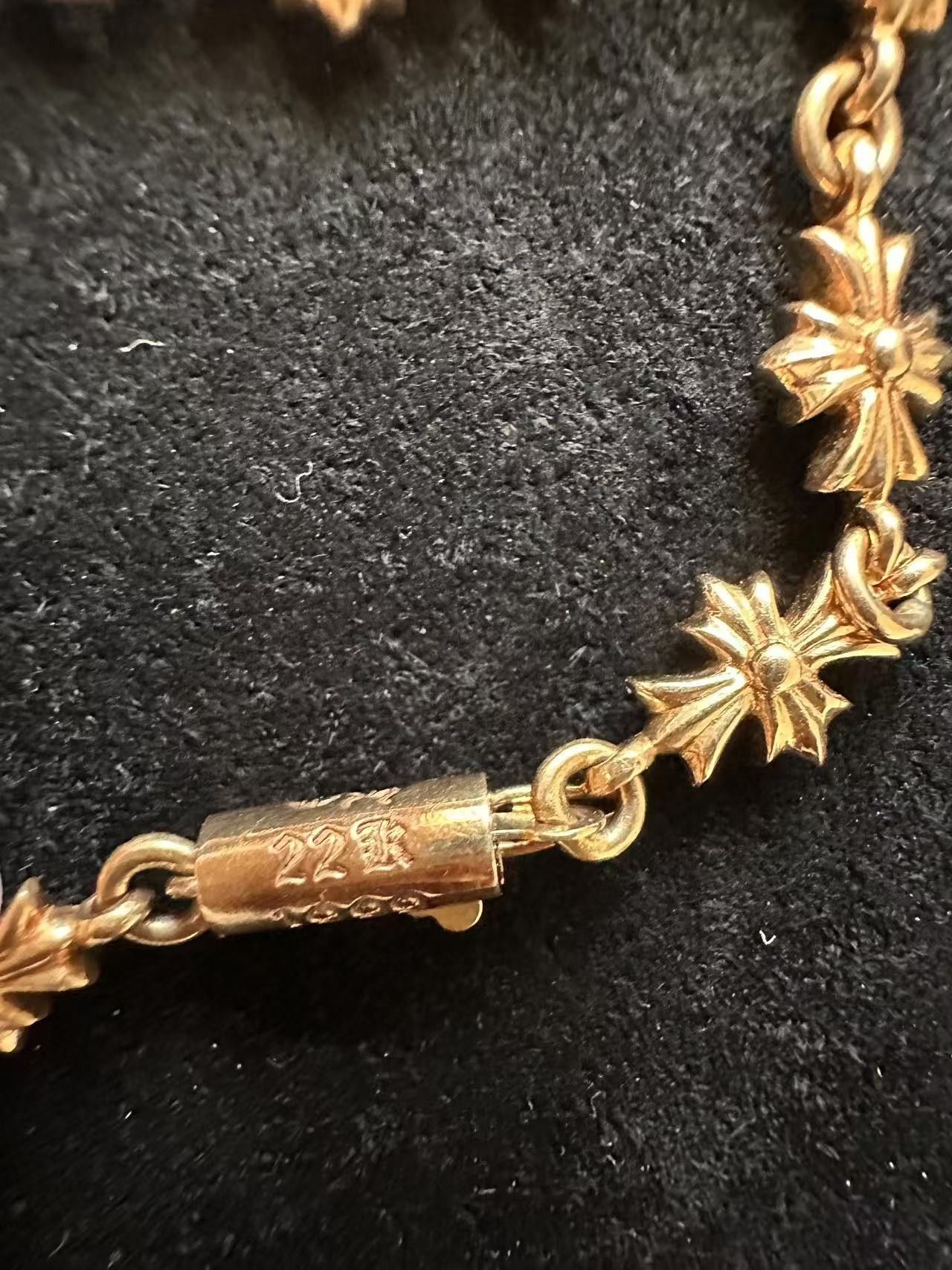 Chrome Hearts Chrome Hearts 22K Gold Tiny E Bracelet Size ONE SIZE - 5 Thumbnail