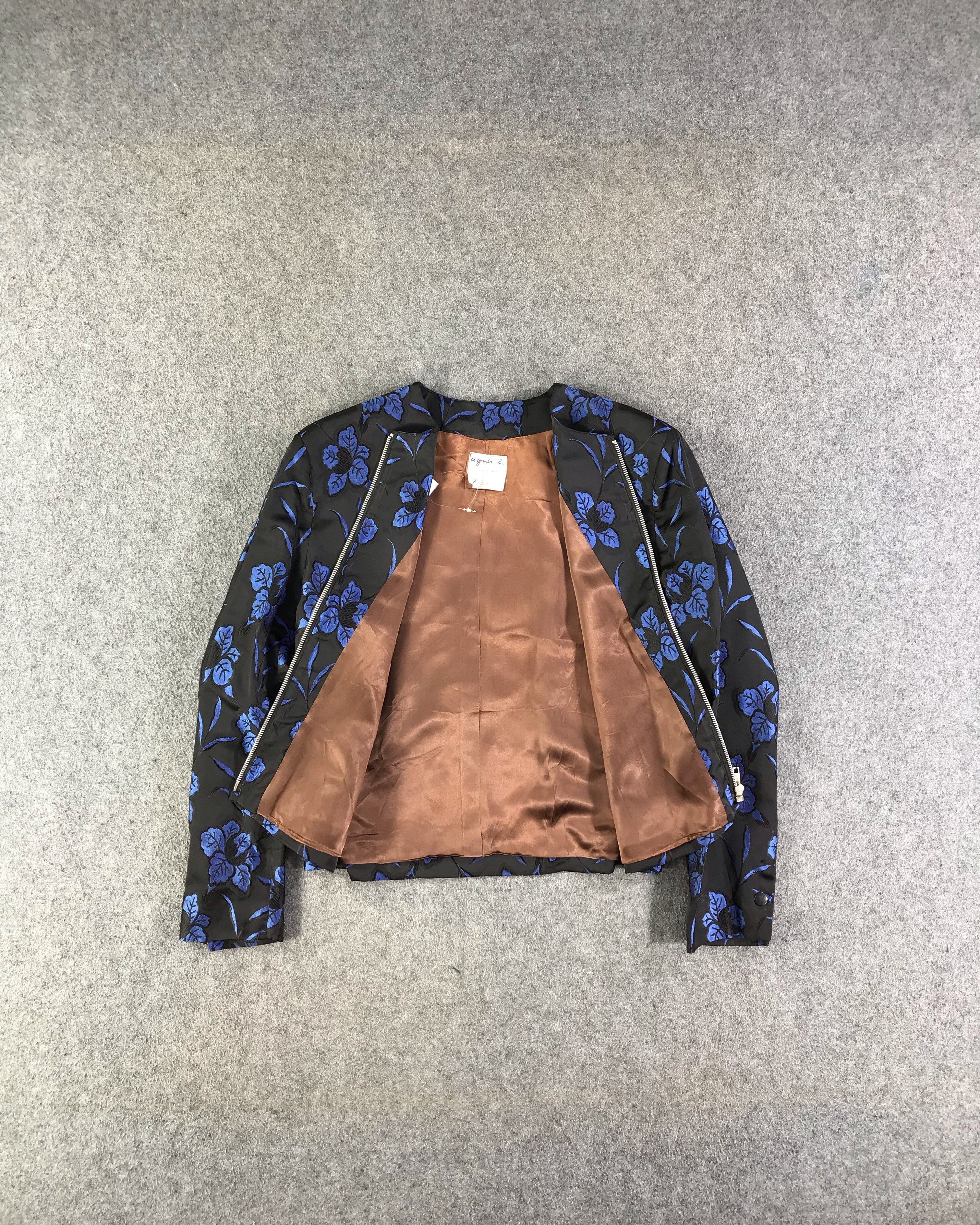 agnes b. Agnes B Embroidery Flower Jacket JC304 Size S / US 4 / IT 40 - 2 Thumbnail