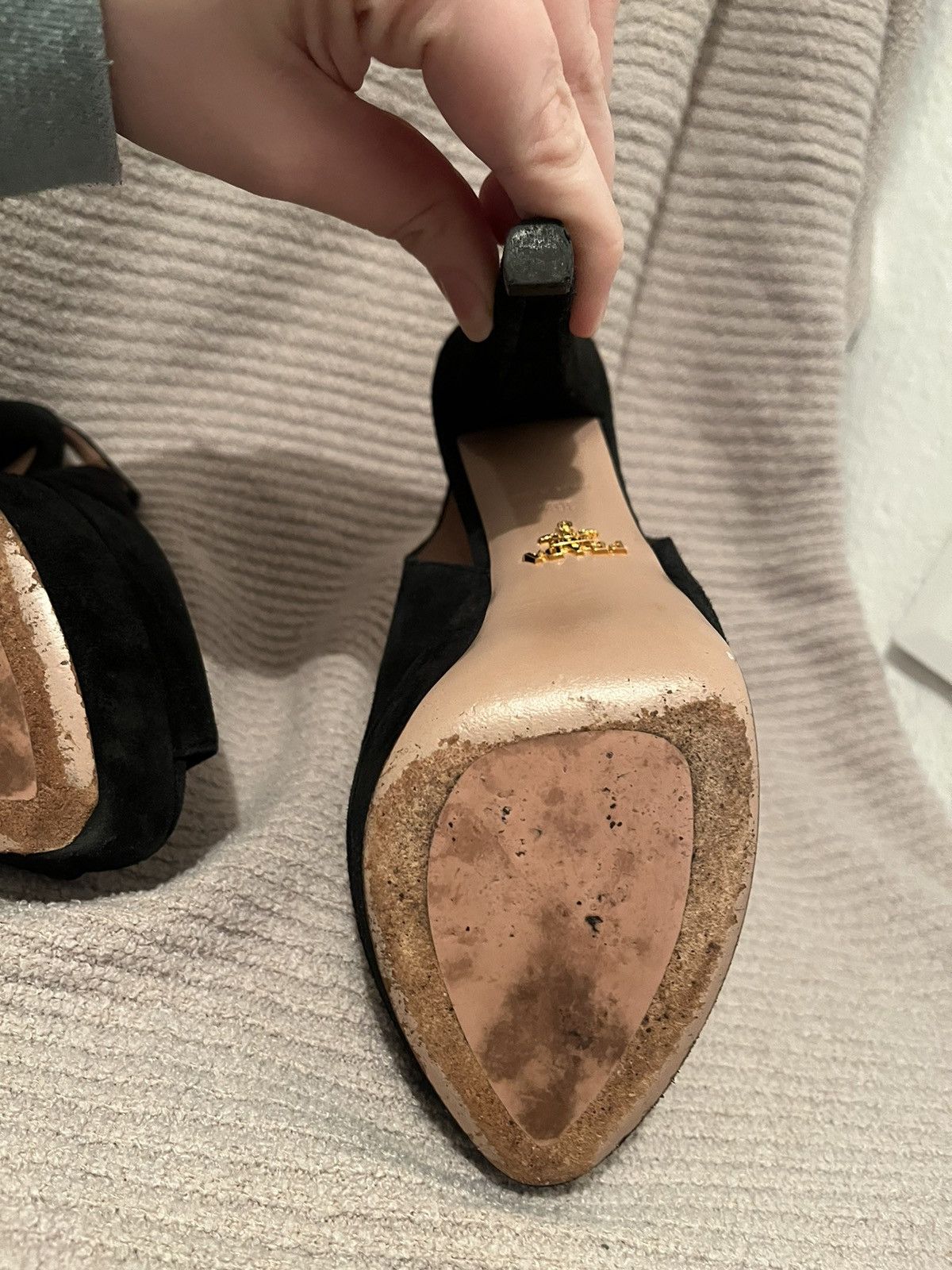 Prada Prada Nero Black Suede Stilettos. Size US 6.5 / IT 36.5 - 13 Thumbnail
