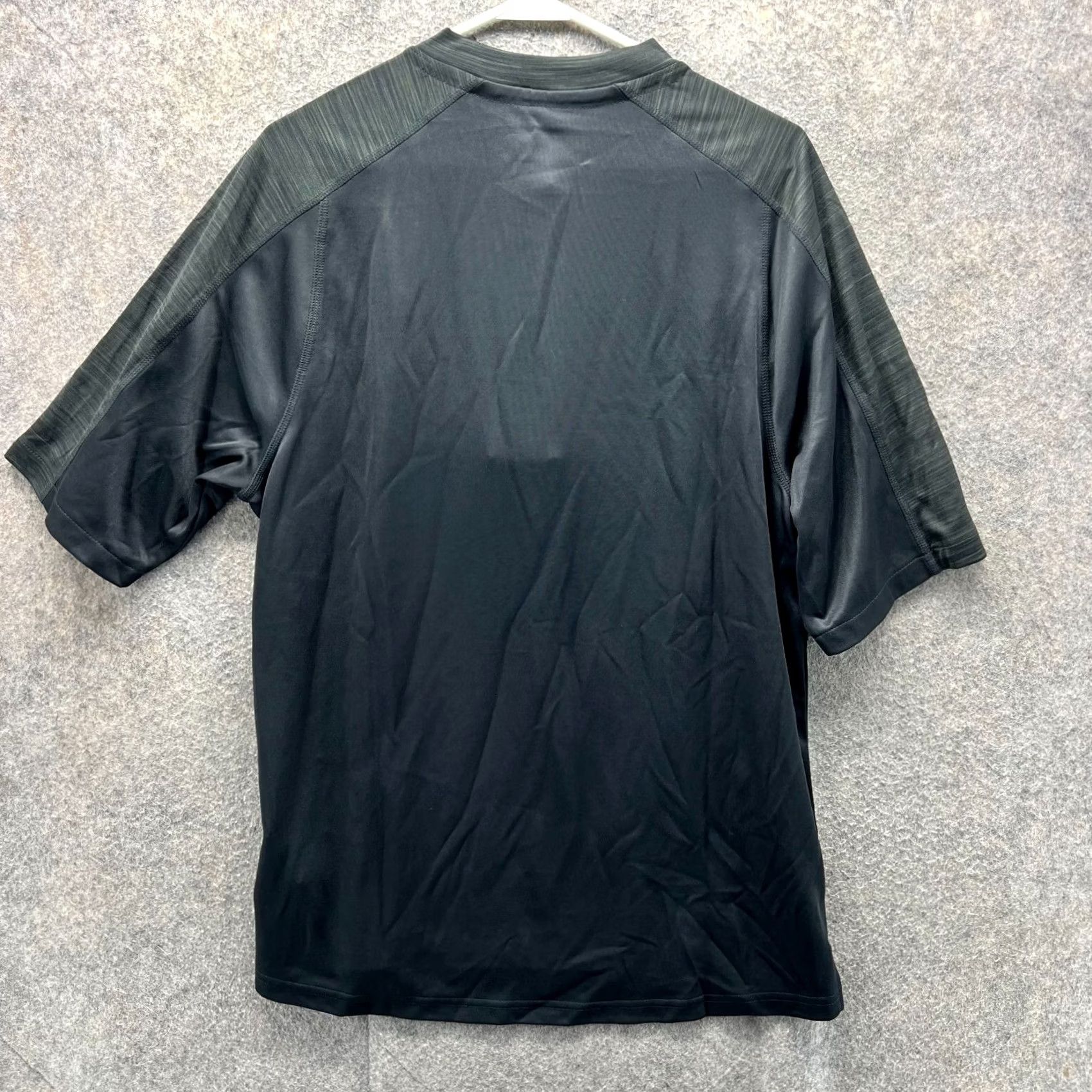 Adidas VINTAGE Adidas Shirt Mens Medium Black Athletic Quarter Zip Jersey Clima Lite Choice Size US M / EU 48-50 / 2 - 2 Thumbnail