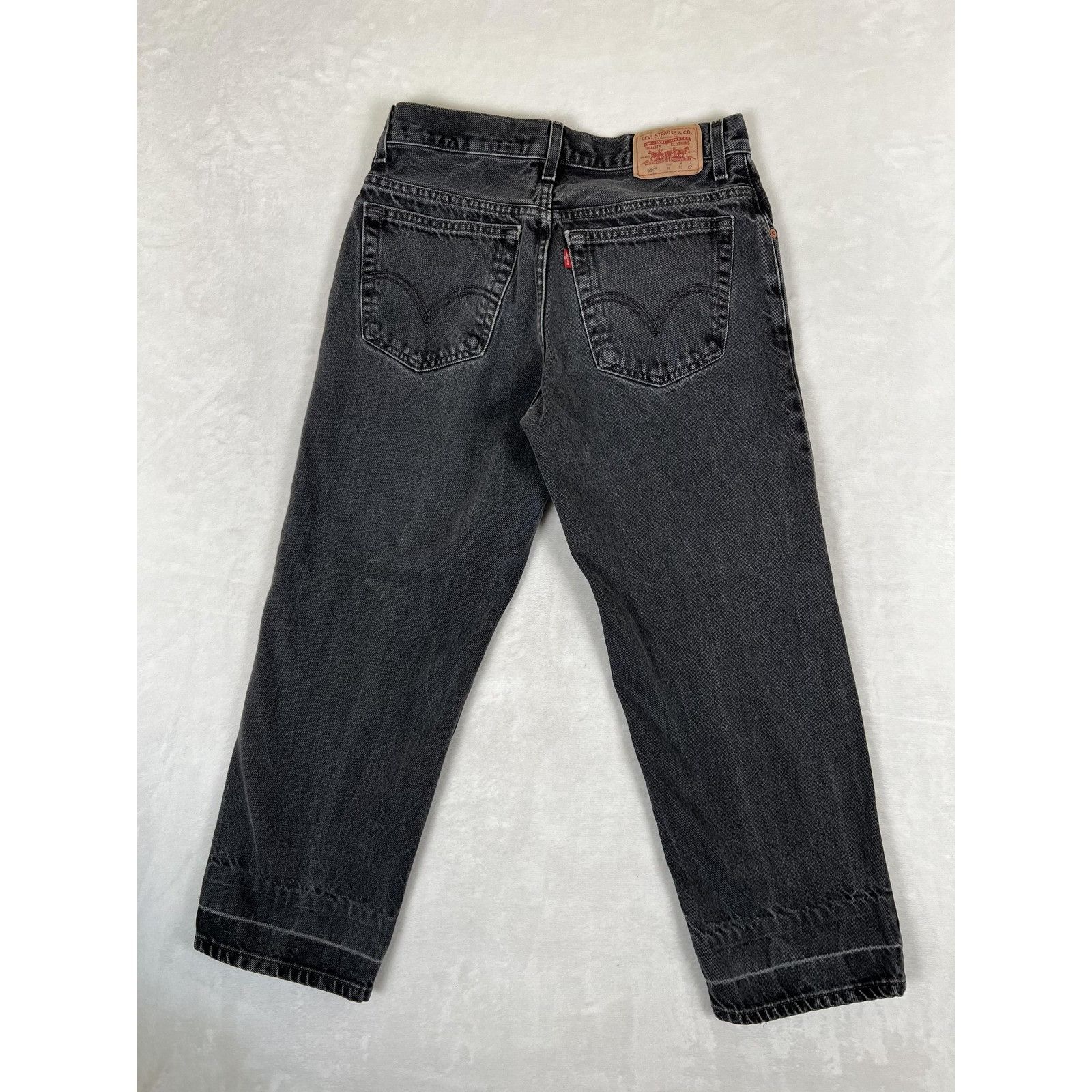 Levi's VTG Levis 550 Jeans Mens 30x27 Black Relaxed Fit Husky Denim Size US 30 / EU 46 - 4 Thumbnail