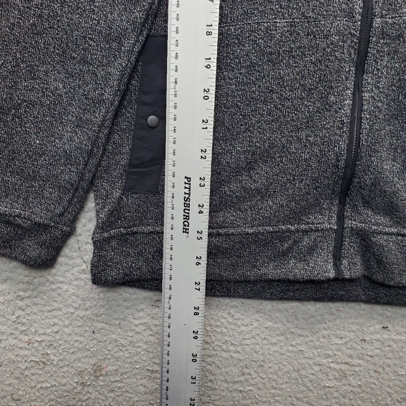 Club Room Club Room Mens Cardigan Sweater M Black Heather Knit Long Sleeve Hacci Zip Size US M / EU 48-50 / 2 - 4 Thumbnail