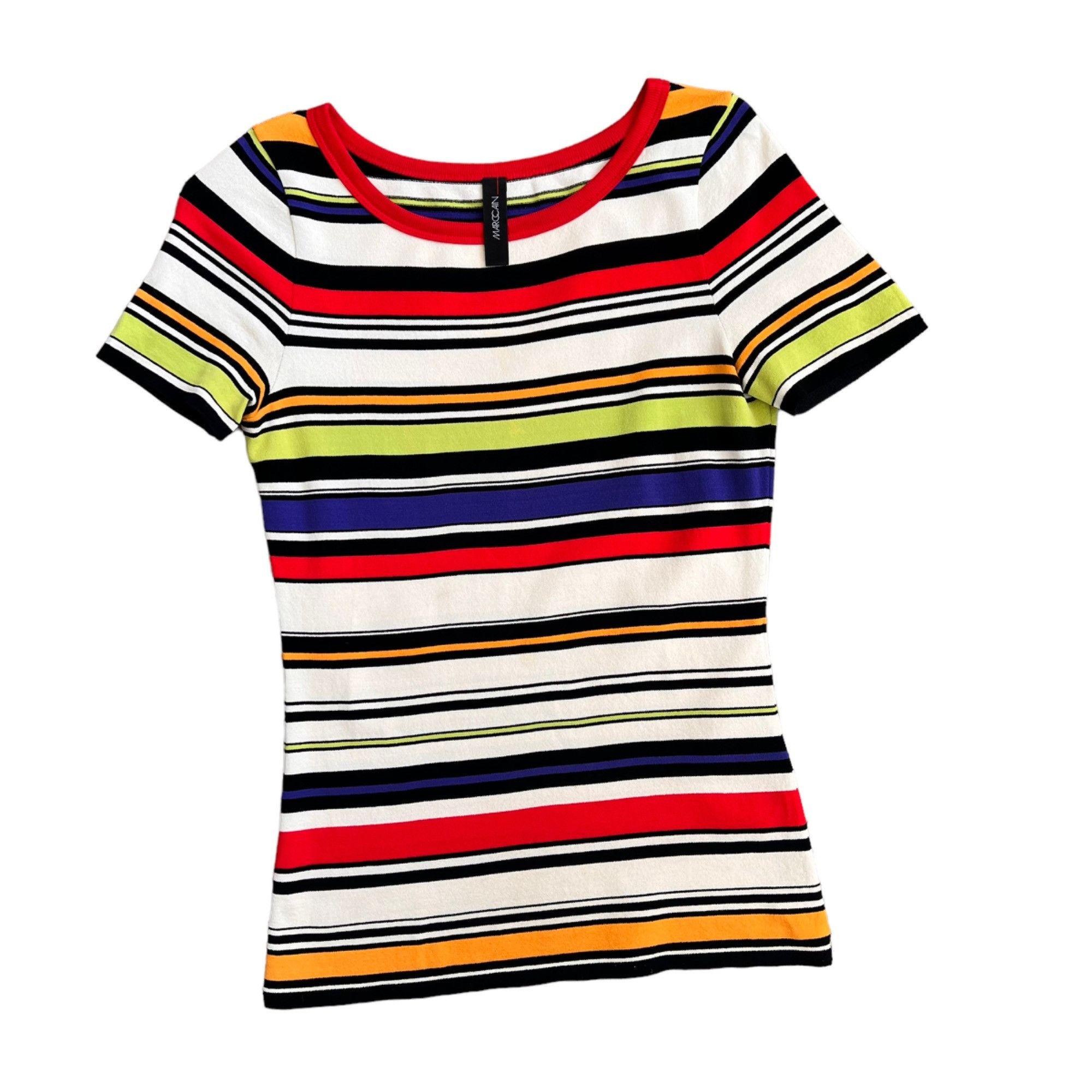 Other Marc Cain Striped Retro Vibrant Y2K Tee S Size S / US 4 / IT 40 - 1 Thumbnail