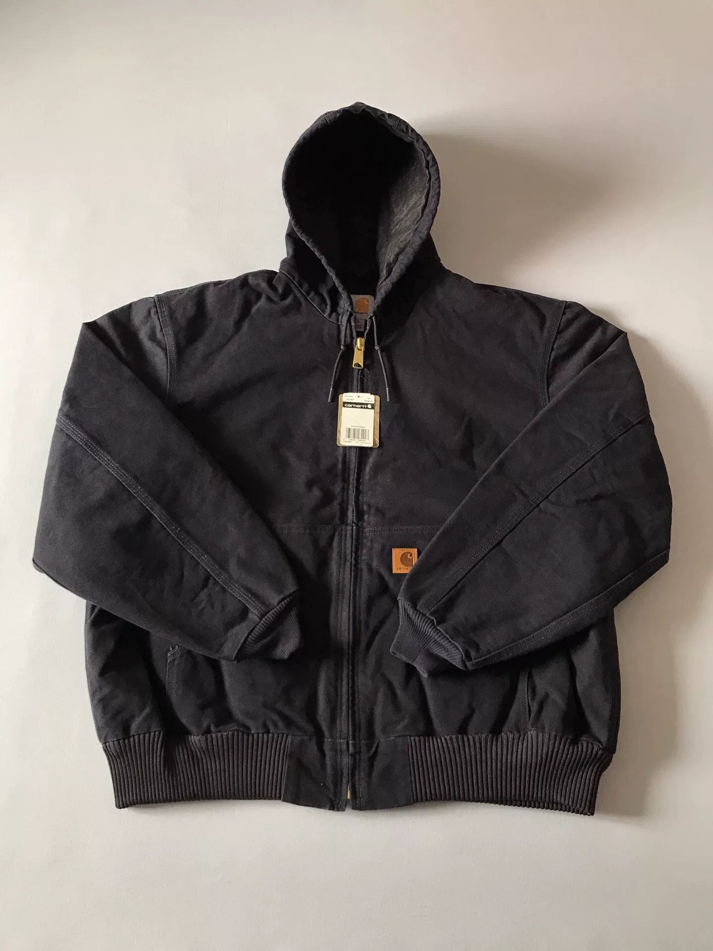 Carhartt Carhartt J130 Washed Canvas Hooded Jacket Size US XL / EU 56 / 4 - 1 Thumbnail