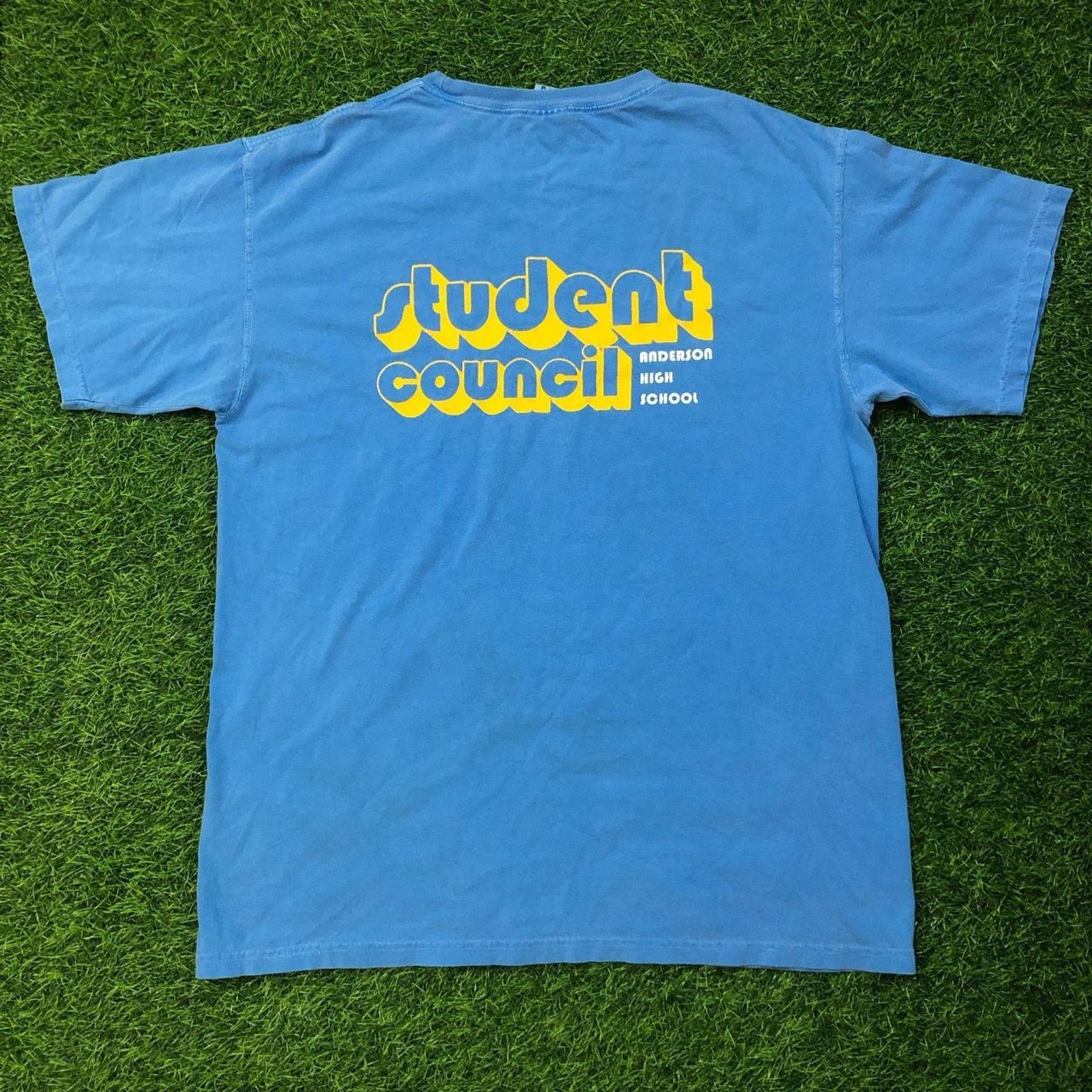 Comfort Colors Retro Anderson High School ‘Student Council’ Graphic Tee Size US L / EU 52-54 / 3 - 2 Thumbnail