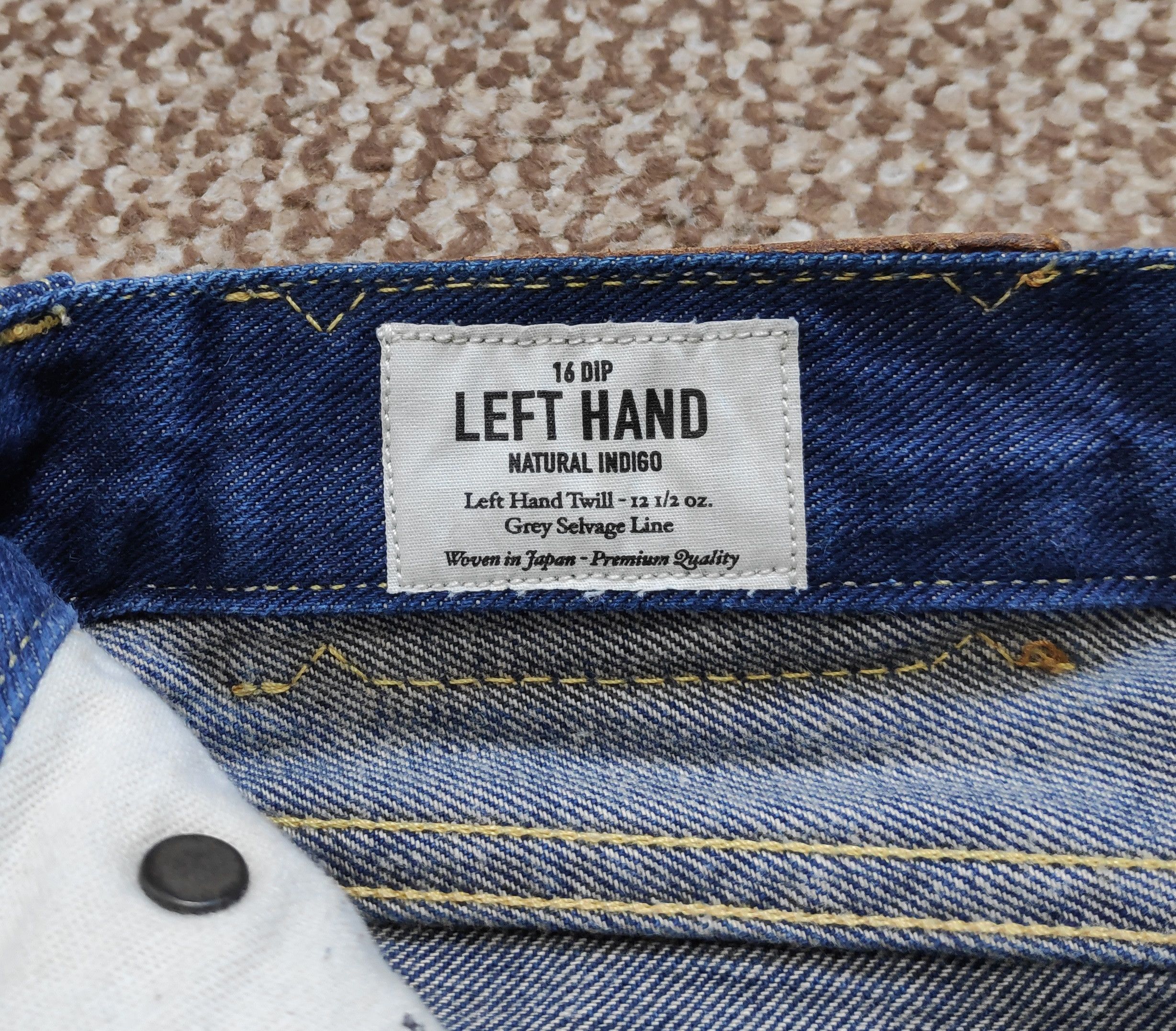 Lee Lee 101 Rider Selvedge Left Hand Twill Indigo Denim Jeans Size US 34 / EU 50 - 6 Thumbnail