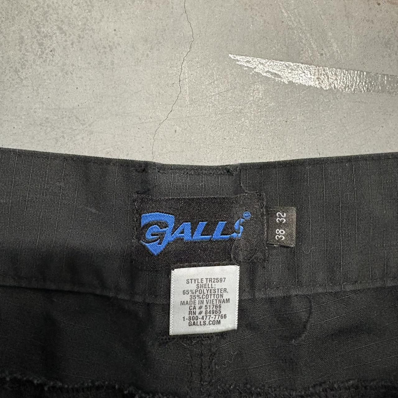 Japanese Brand × Vintage Crazy Vintage Y2K/2000s Baggy Grunge Black Cargo Pants! Size US 38 / EU 54 - 8 Thumbnail