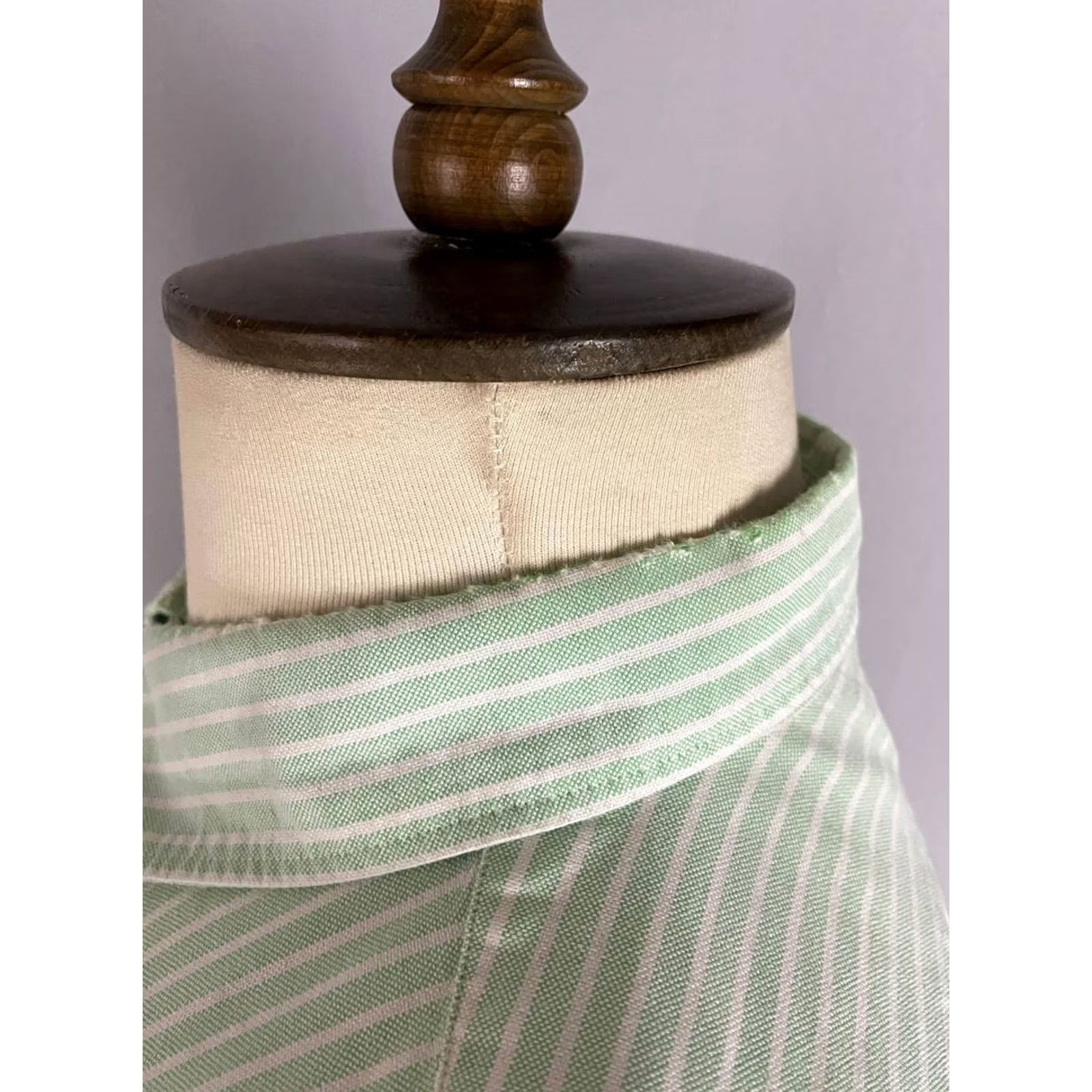 Polo Ralph Lauren Polo By Ralph Lauren Mens Button Down Shirt 2XL Green Striped Slim-Fit Shirt Size US XXL / EU 58 / 5 - 7 Thumbnail