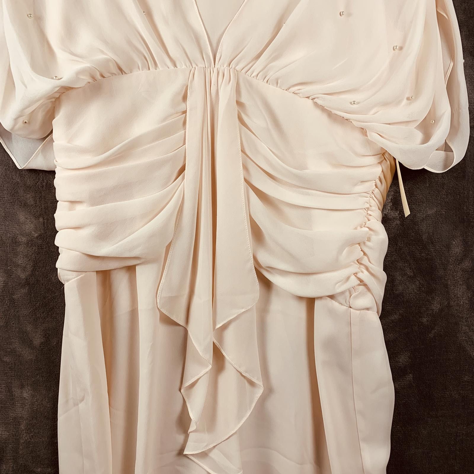 Patagonia Vintage Patra Womens Midi Dress in Soft Beige (387) Size L / US 10 / IT 46 - 4 Thumbnail