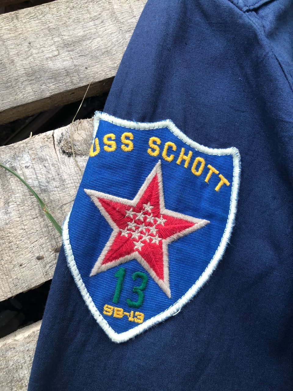 Schott Vintage Schott NYC "USS Schott" Patch Style Bomber Jacket Size US S / EU 44-46 / 1 - 5 Thumbnail
