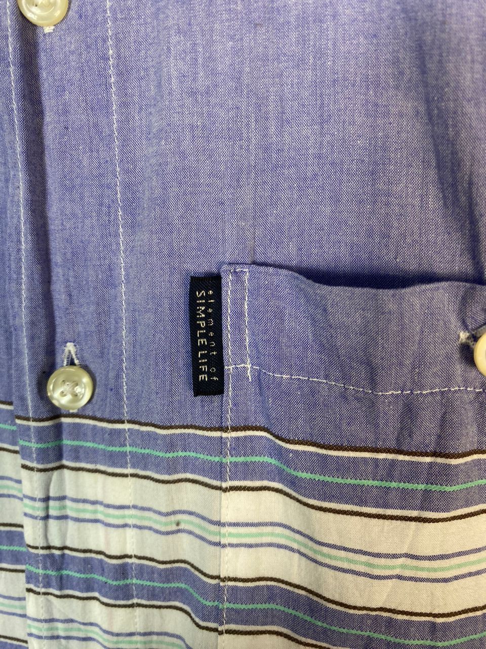 Japanese Brand Element of simple life button up shirt Size US L / EU 52-54 / 3 - 8 Thumbnail