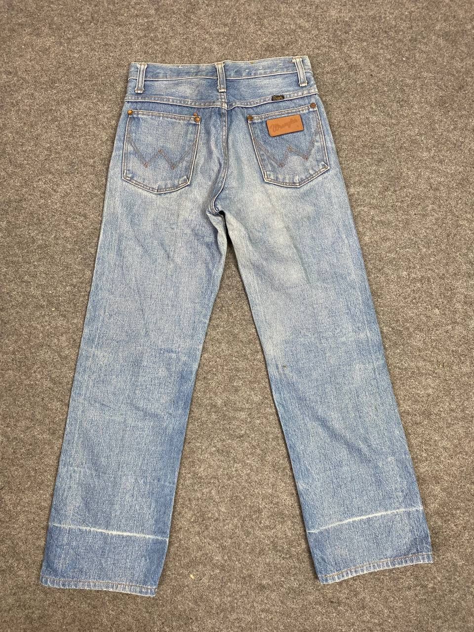 Vintage vintage wrangler lightwash denim nice design Size US 27 - 1 Thumbnail