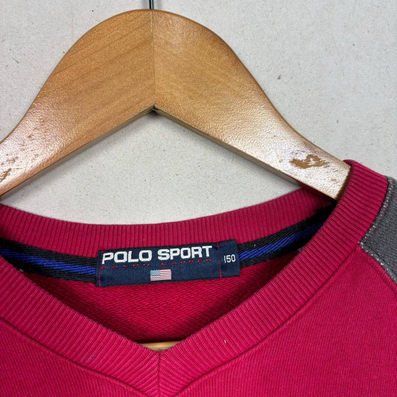 Polo Ralph Lauren Vtg 90s Polo Sport Ralph Lauren Raglan Sweatshirt Kids 150 Size US S / EU 44-46 / 1 - 4 Thumbnail