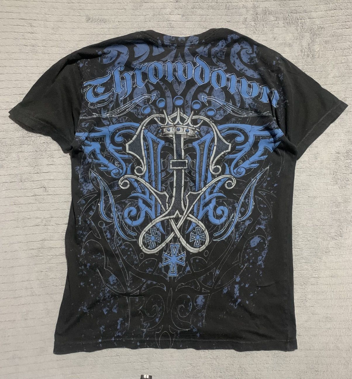 Affliction Black and blue Throdown Premium T-shirt Size US L / EU 52-54 / 3 - 6 Thumbnail