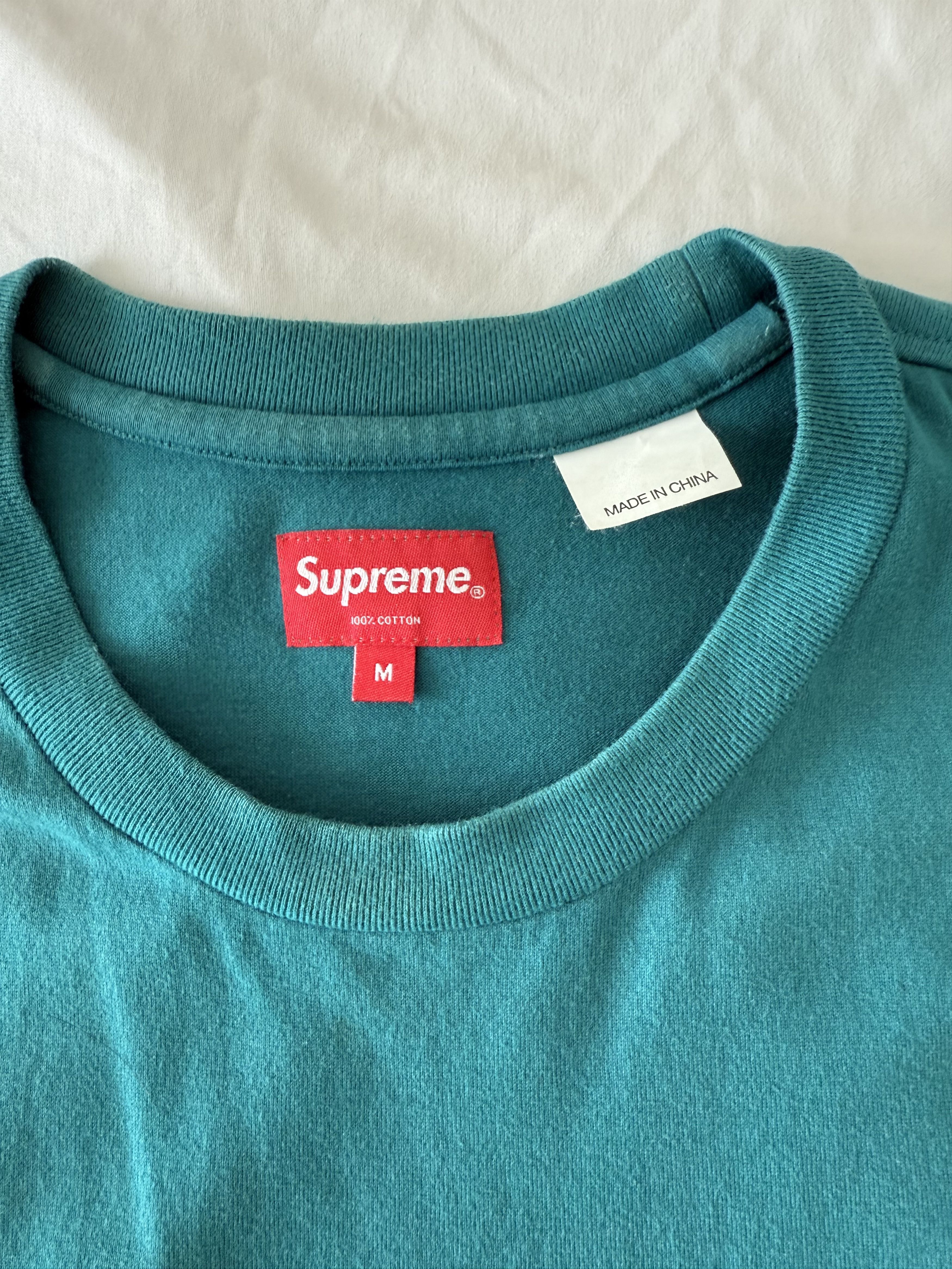 Supreme Supreme Beaded T shirt blue S/S 22 Size US M / EU 48-50 / 2 - 4 Thumbnail