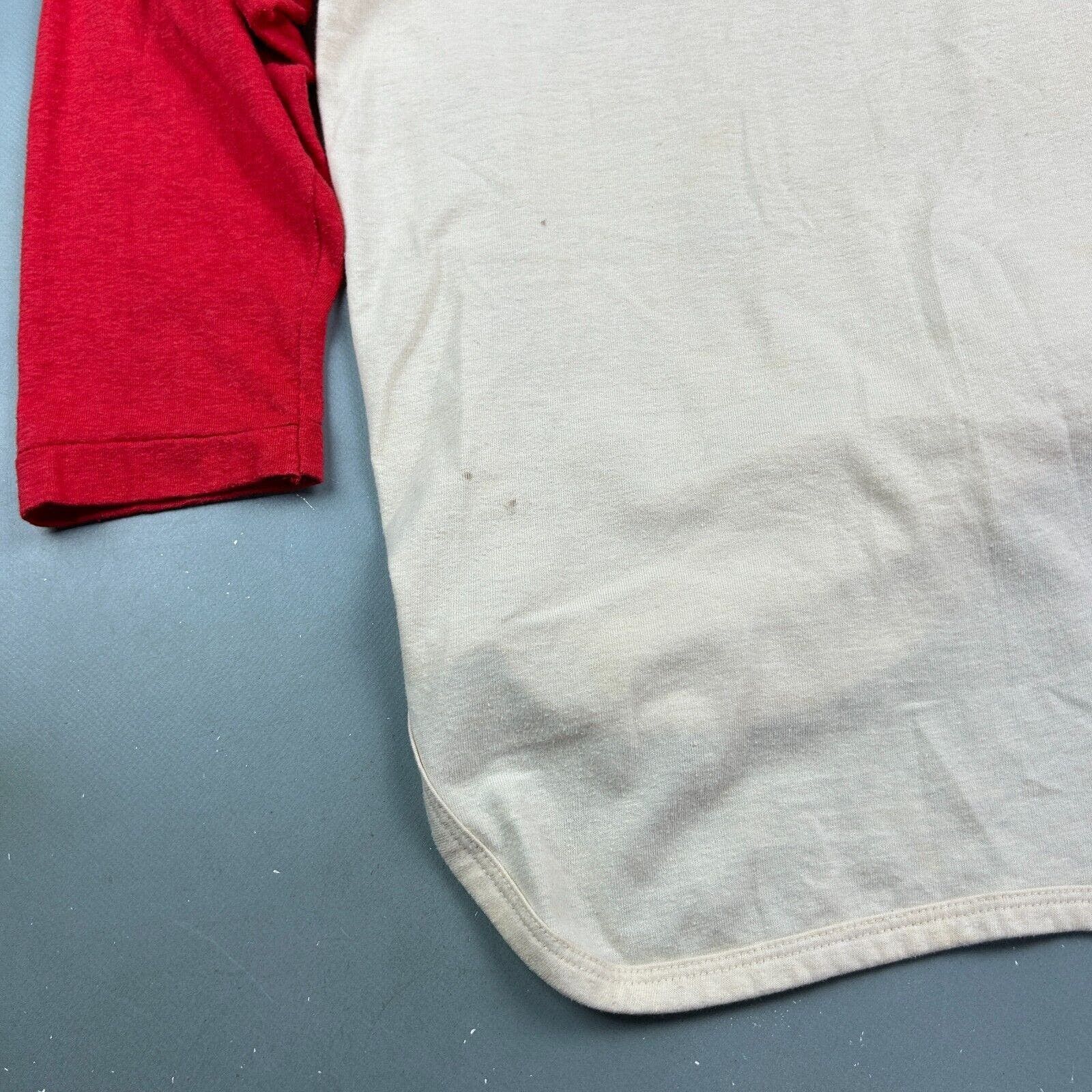 Champion VINTAGE 80s | Boston Red Sox Henley 3/4 Sleeve T-Shirt sz M Size US M / EU 48-50 / 2 - 5 Thumbnail